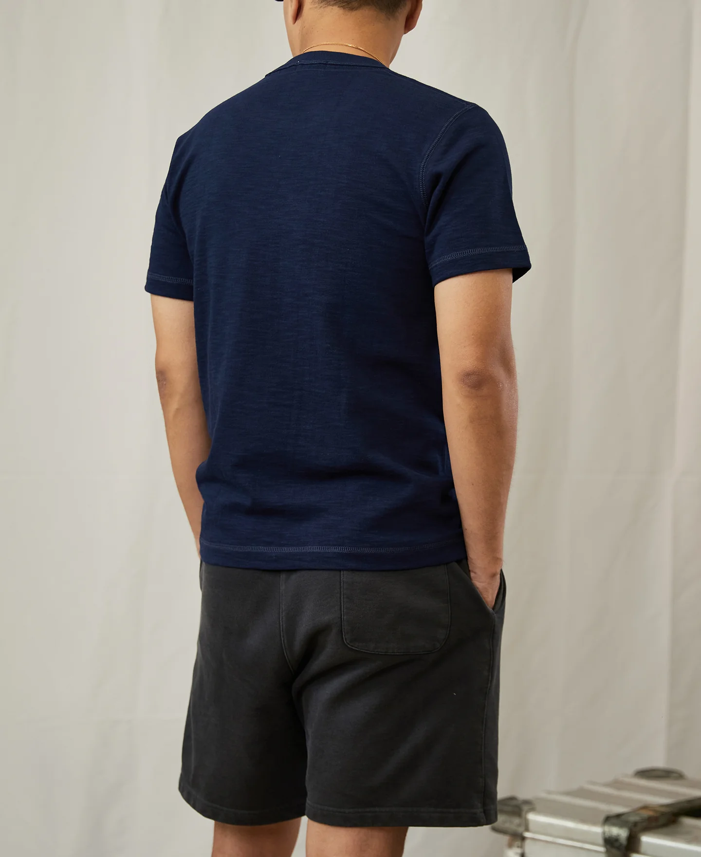 10.5 oz Cotton Tubular Gusset T-Shirt - Indigo - Image 5