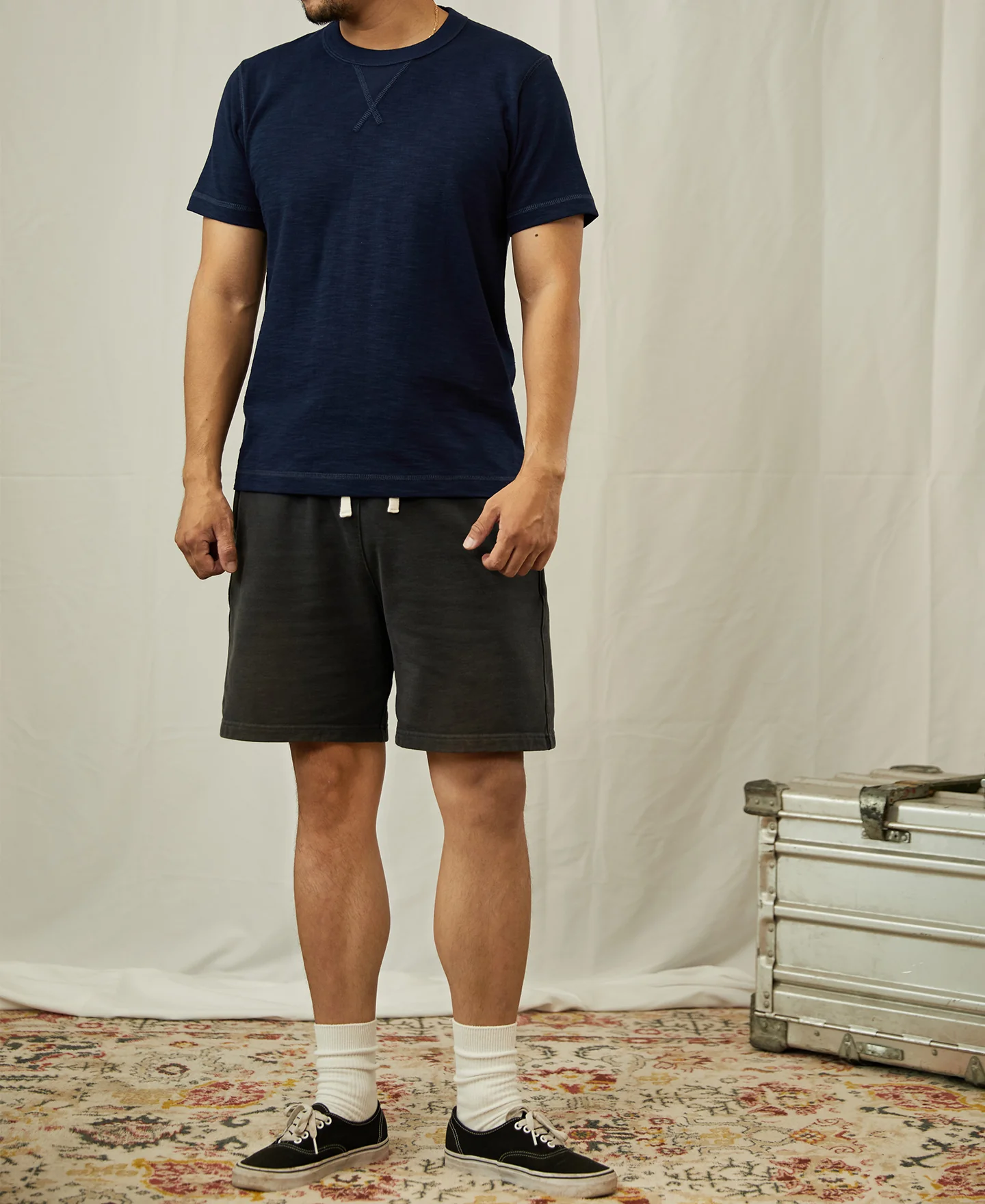 10.5 oz Cotton Tubular Gusset T-Shirt - Indigo - Image 6