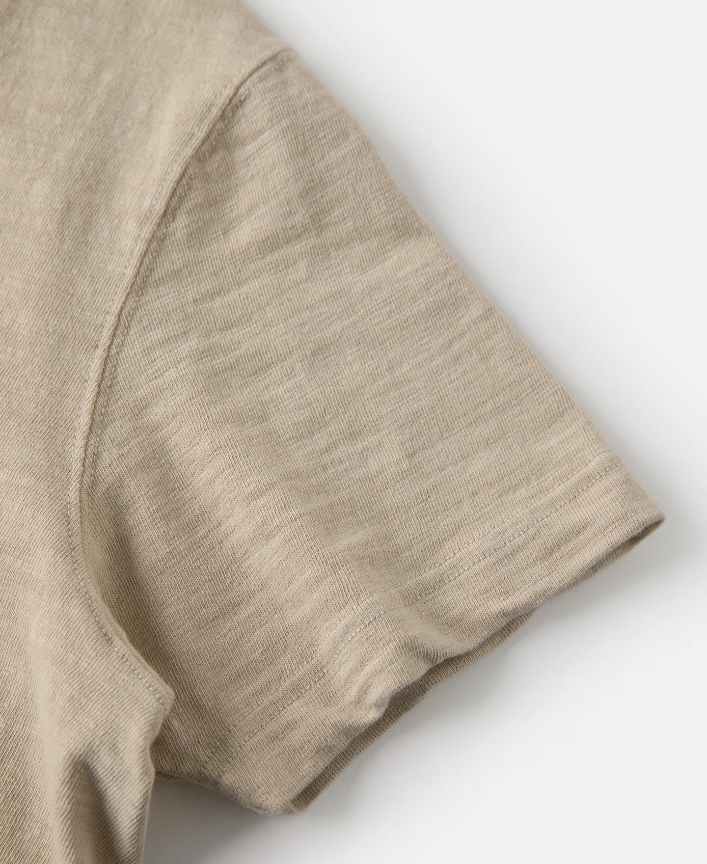 10.5 oz Cotton Tubular Gusset T-Shirt - Sand - Image 10