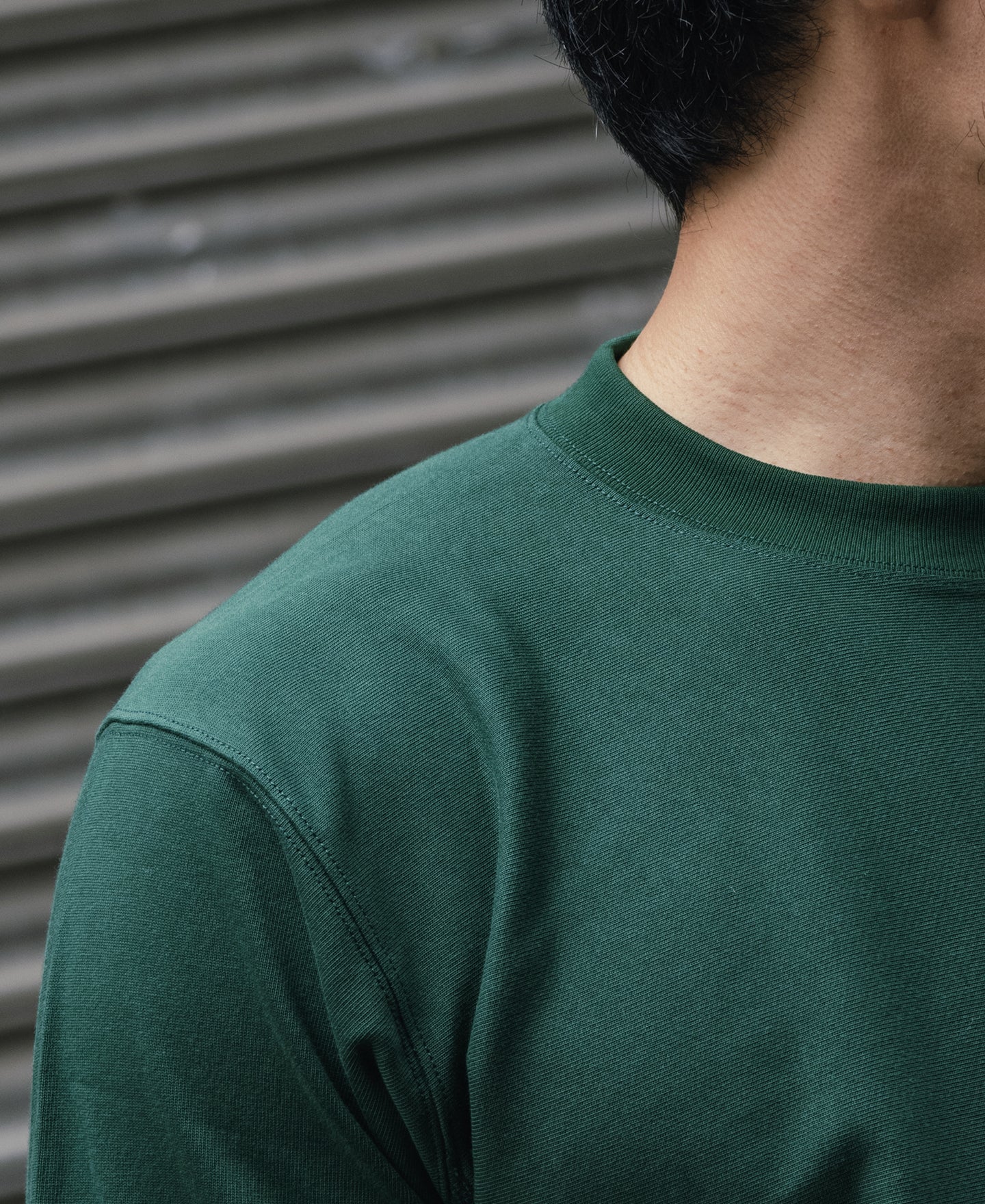 10.6 oz Reverse Weave T-Shirt - Green - Image 5