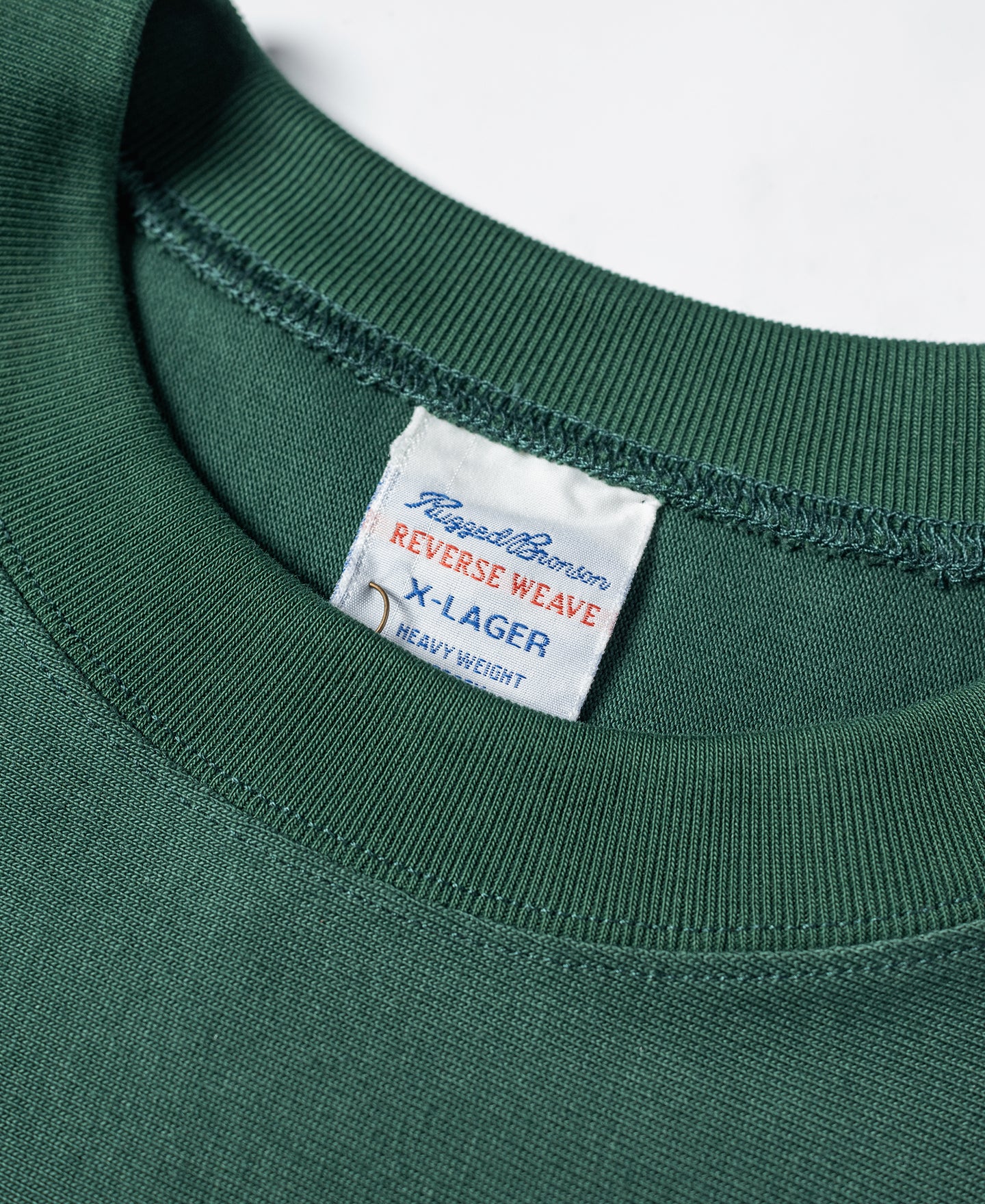 10.6 oz Reverse Weave T-Shirt - Green - Image 7