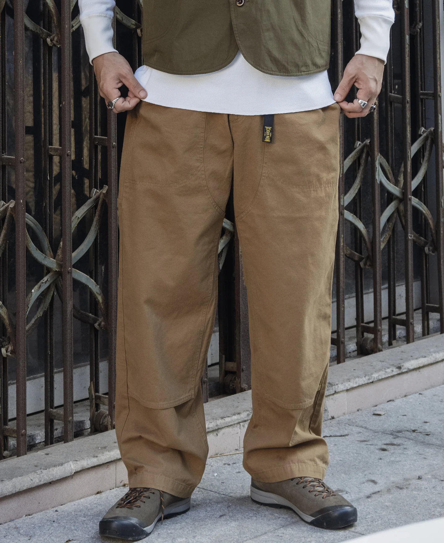 10 oz Cotton Canvas Climbing Pants - Khaki - Image 3