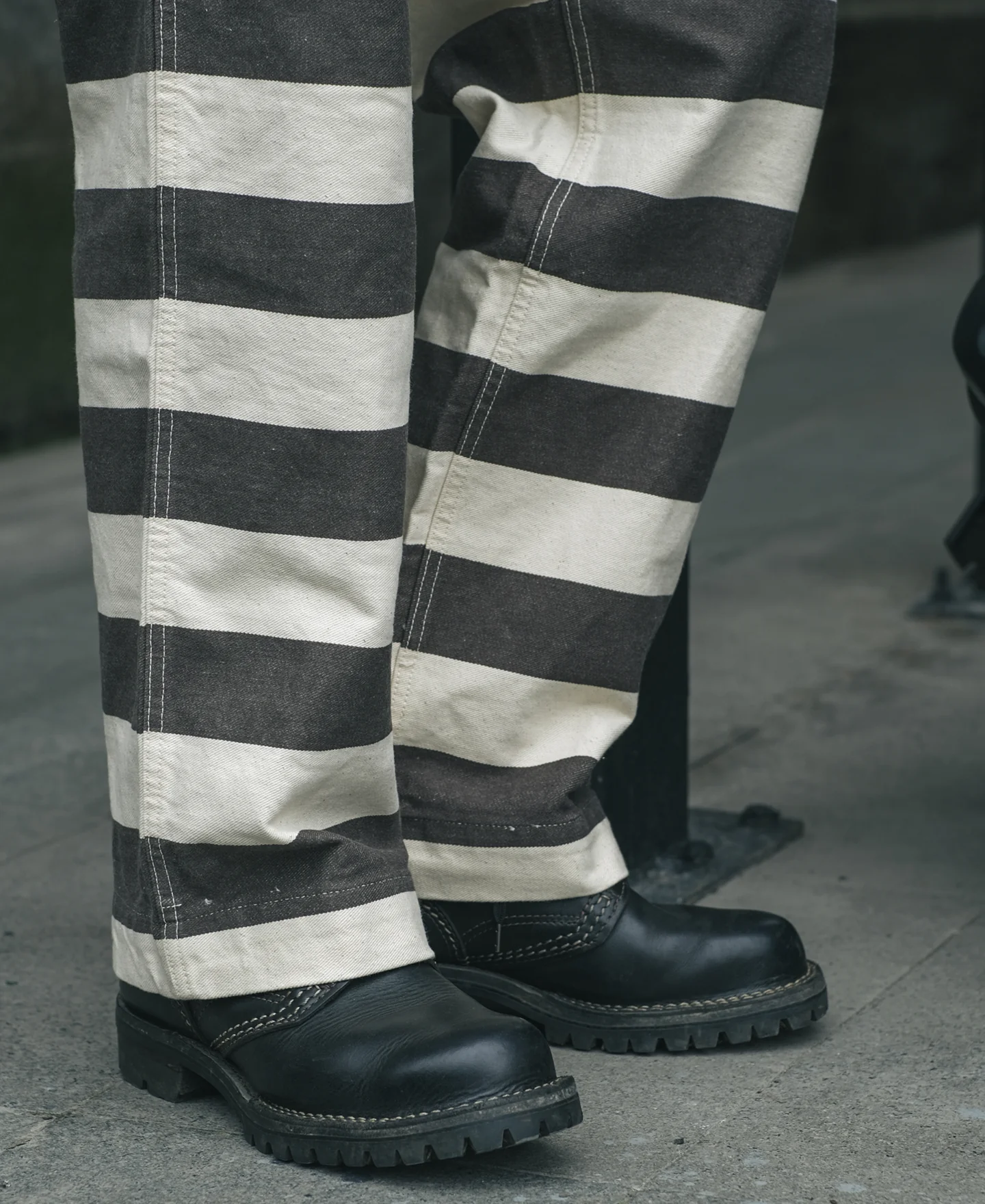 Heavyweight Wide Striped Prisoner Pants - Image 8