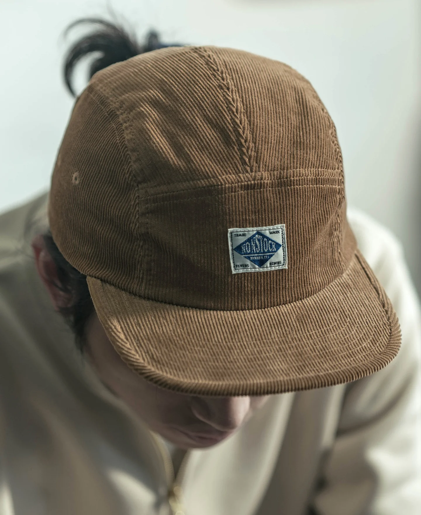 12.5 oz Corduroy 5 Panel Cap - Khaki - Image 9