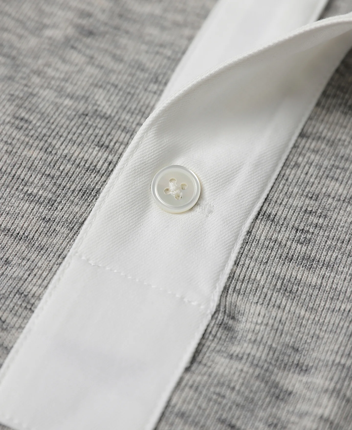 14 oz Side Closing Henley Shirt - Gray - Image 9