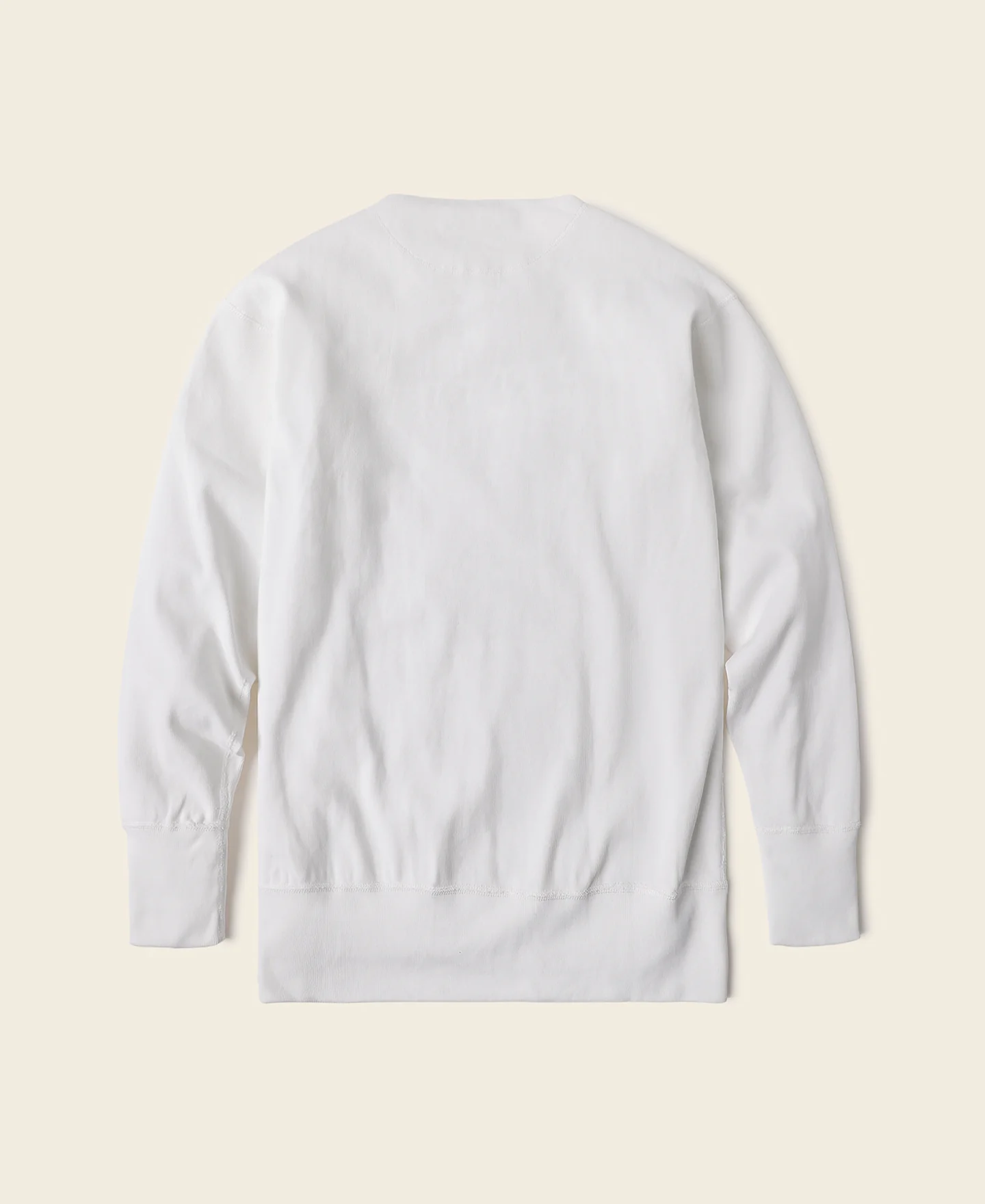 14 oz Side Closing Henley Shirt - White - Image 2