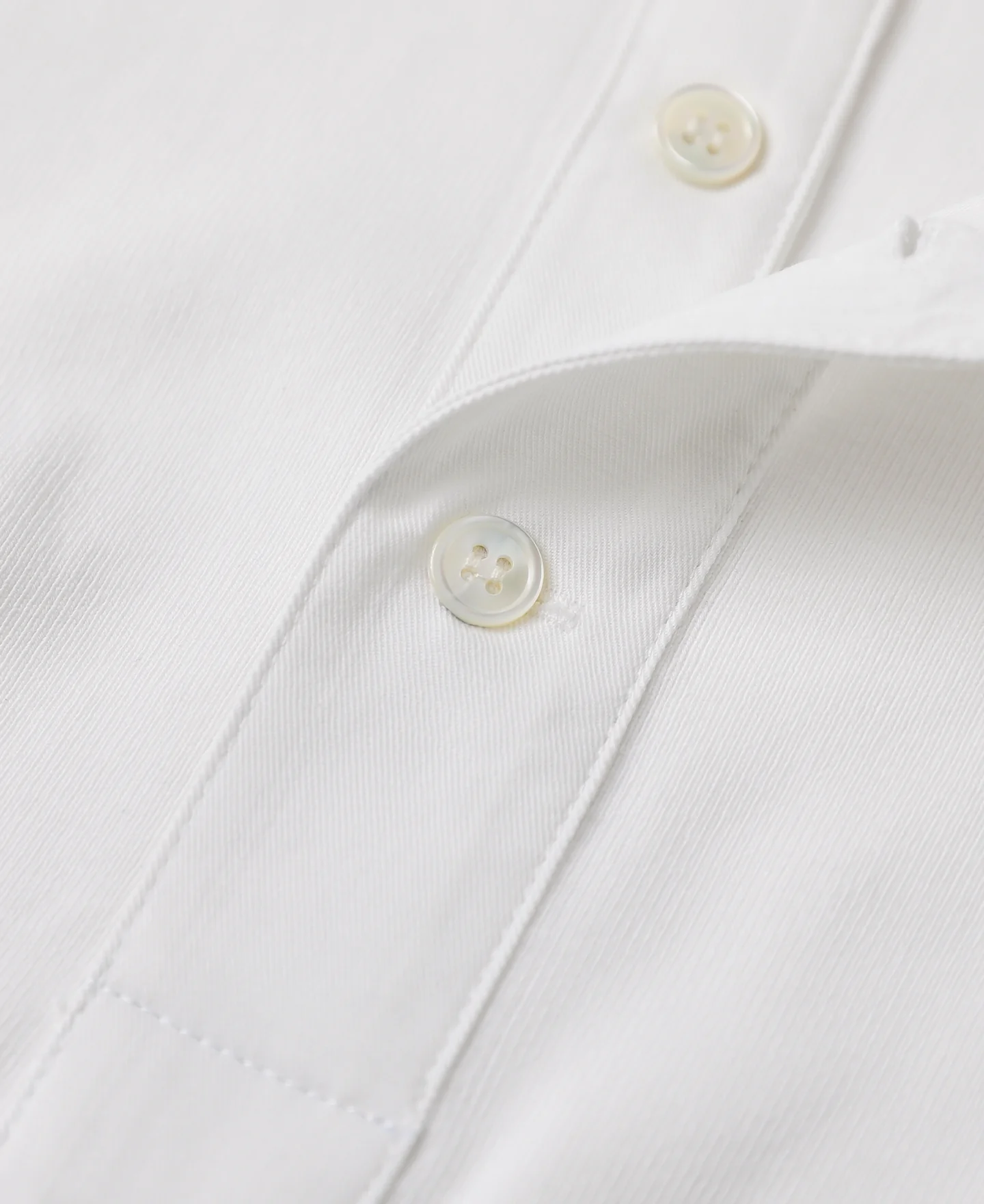 14 oz Side Closing Henley Shirt - White - Image 9