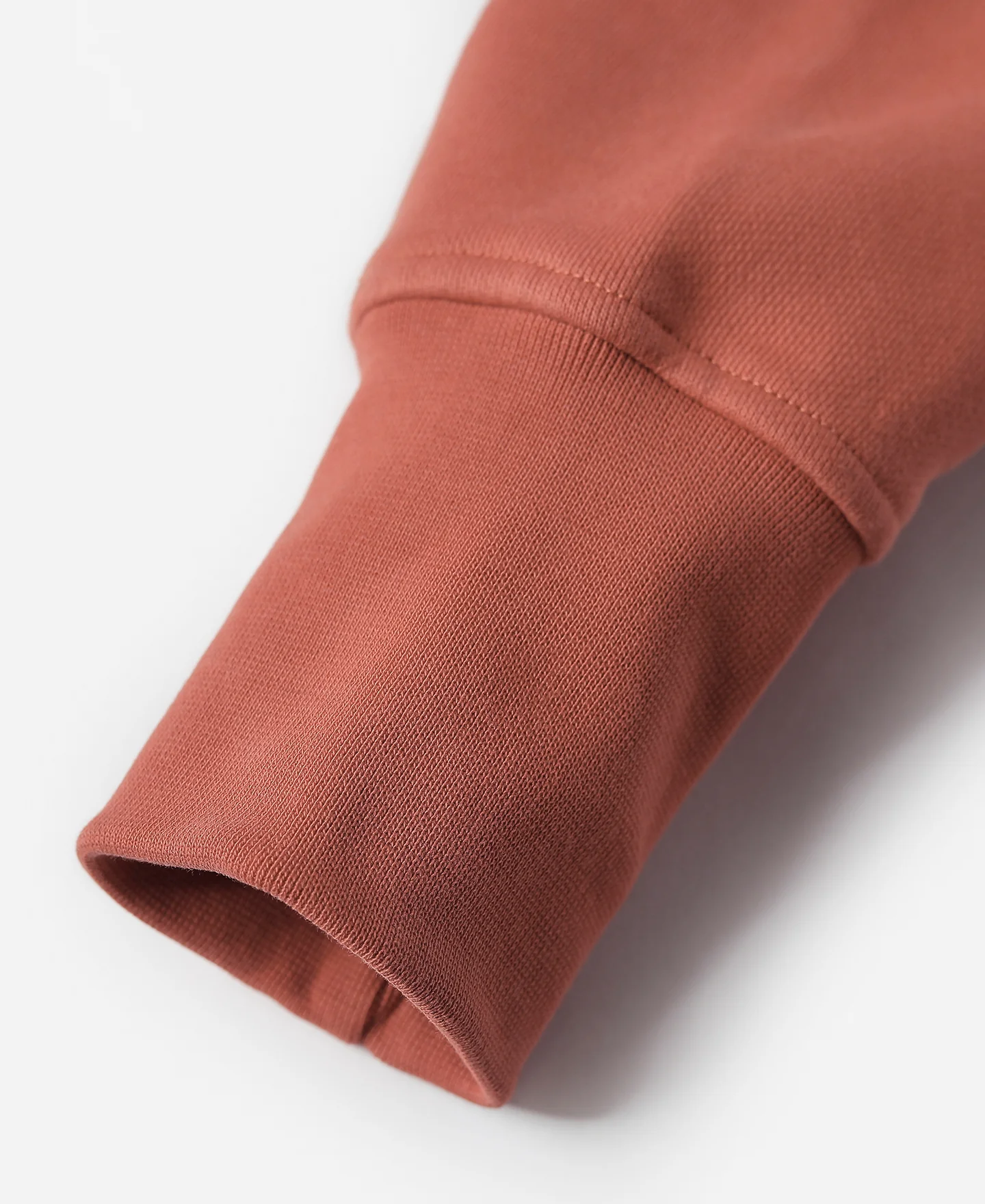17.5 oz Terry Cloth Full-Zip Hoodie - Brick Red - Image 10