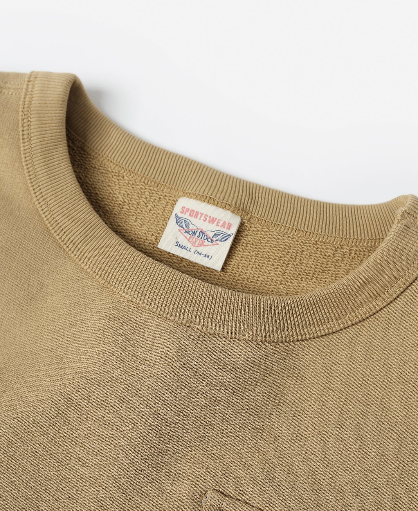 Military Pocket Sweatshirt - Khaki - Image 4