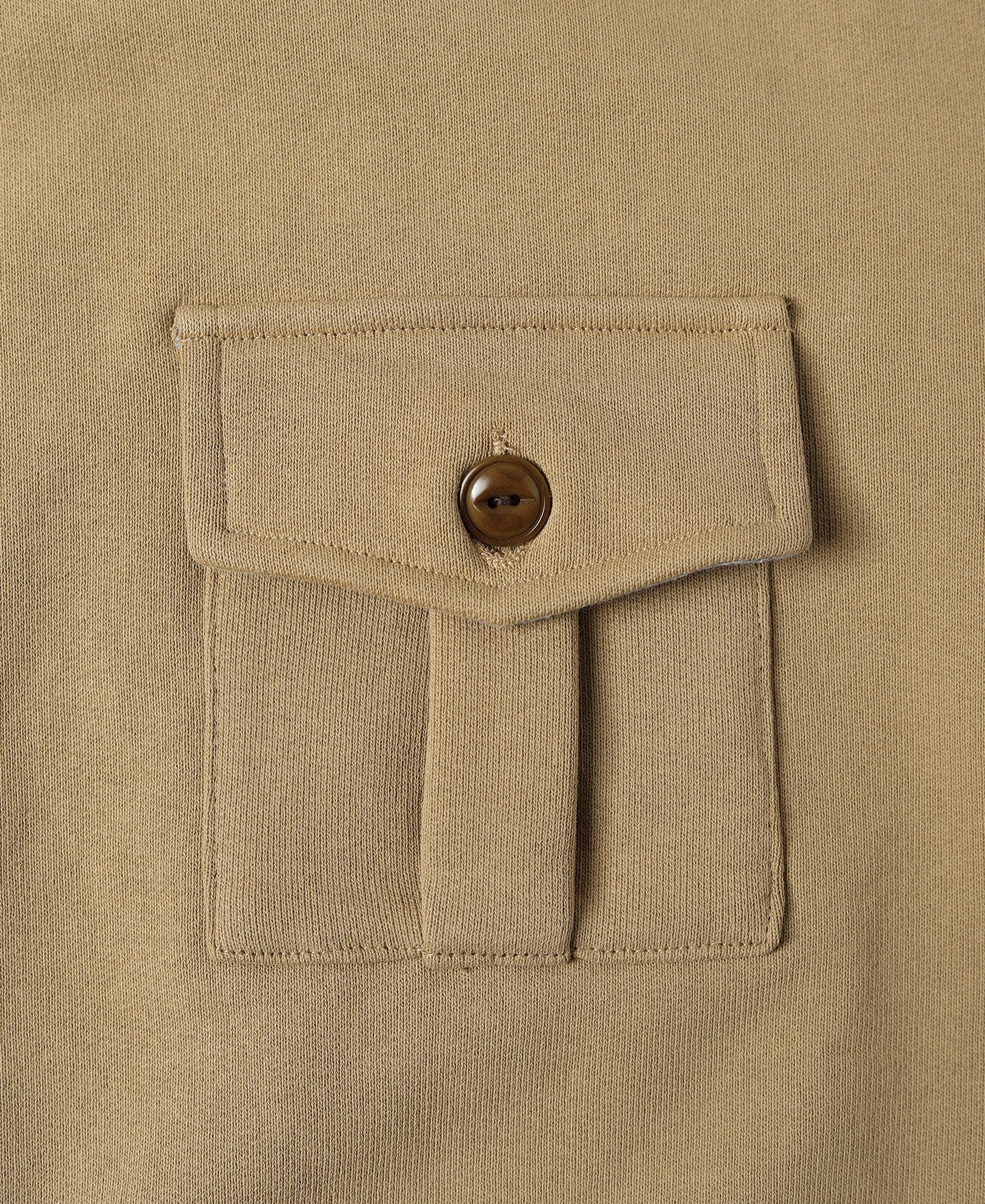 Military Pocket Sweatshirt - Khaki - Image 5