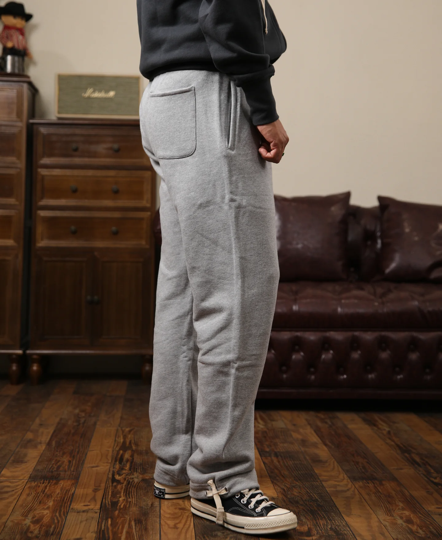 17.6 oz Heavyweight Terry Sweatpants - Gray - Image 4
