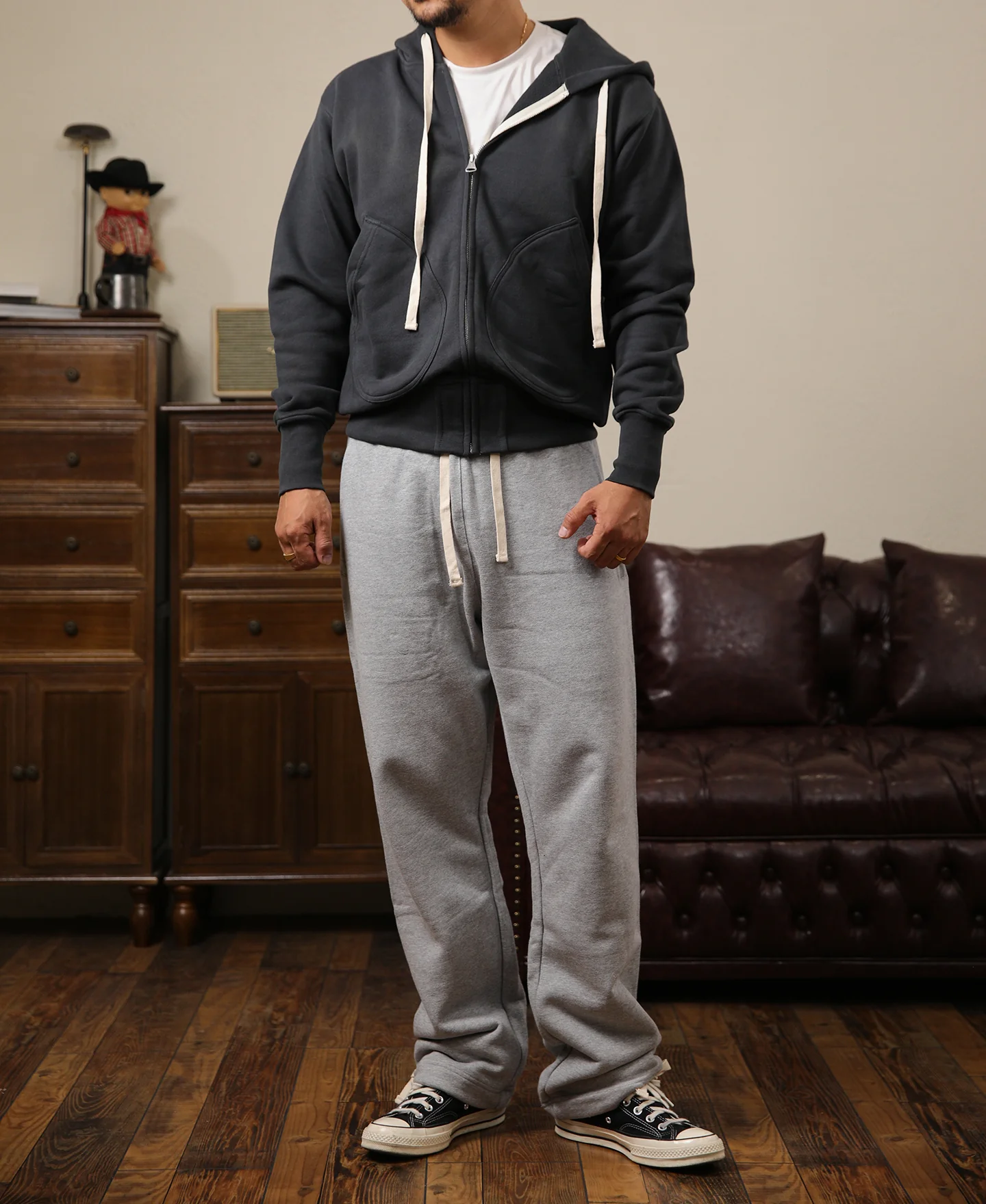 17.6 oz Heavyweight Terry Sweatpants - Gray - Image 6
