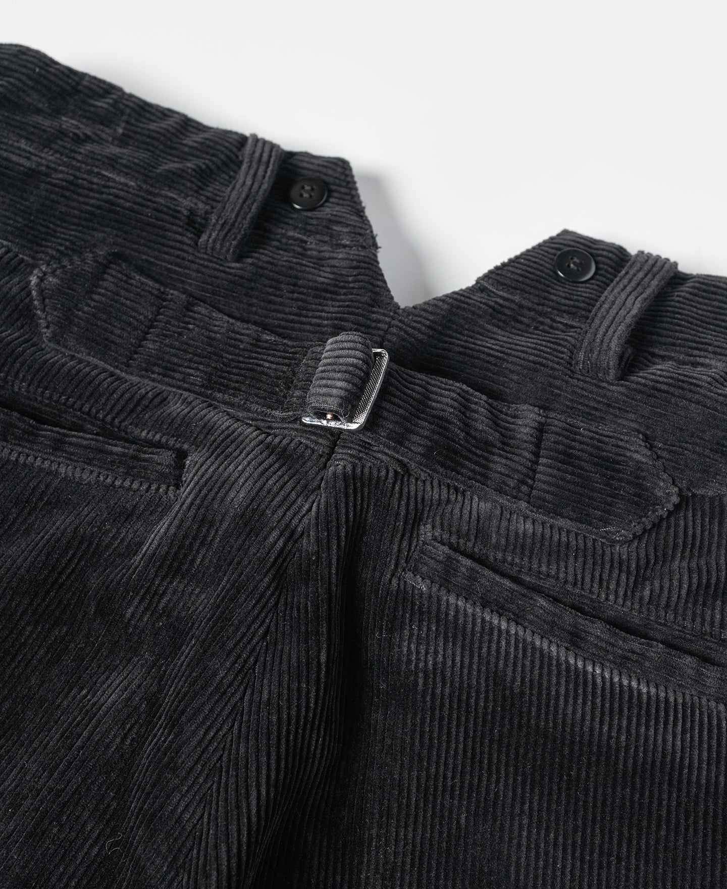 1920s Heavy-Duty Corduroy Work Pants - Black - Image 14