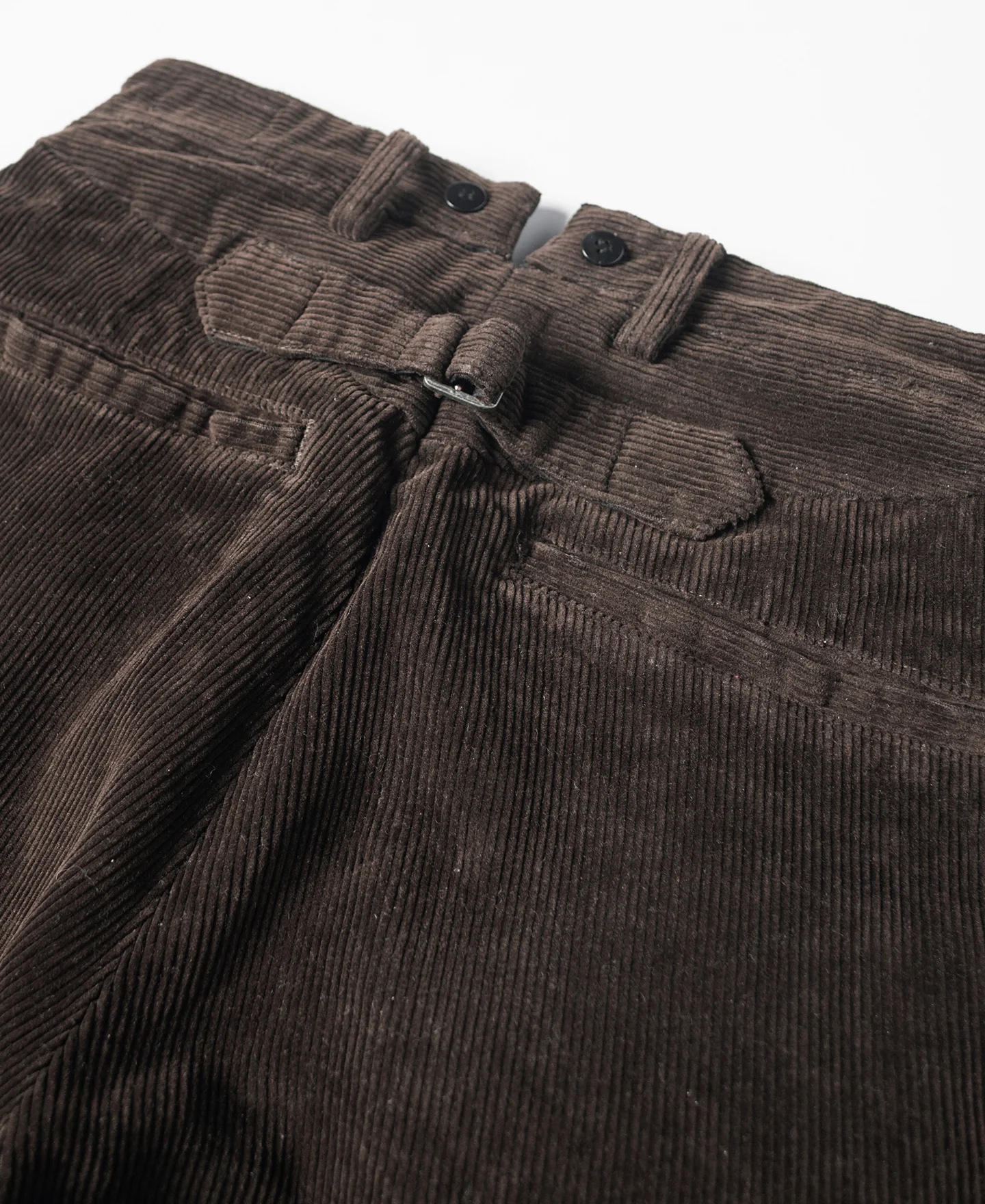 1920s Heavy-Duty Corduroy Work Pants - Brown - Image 13