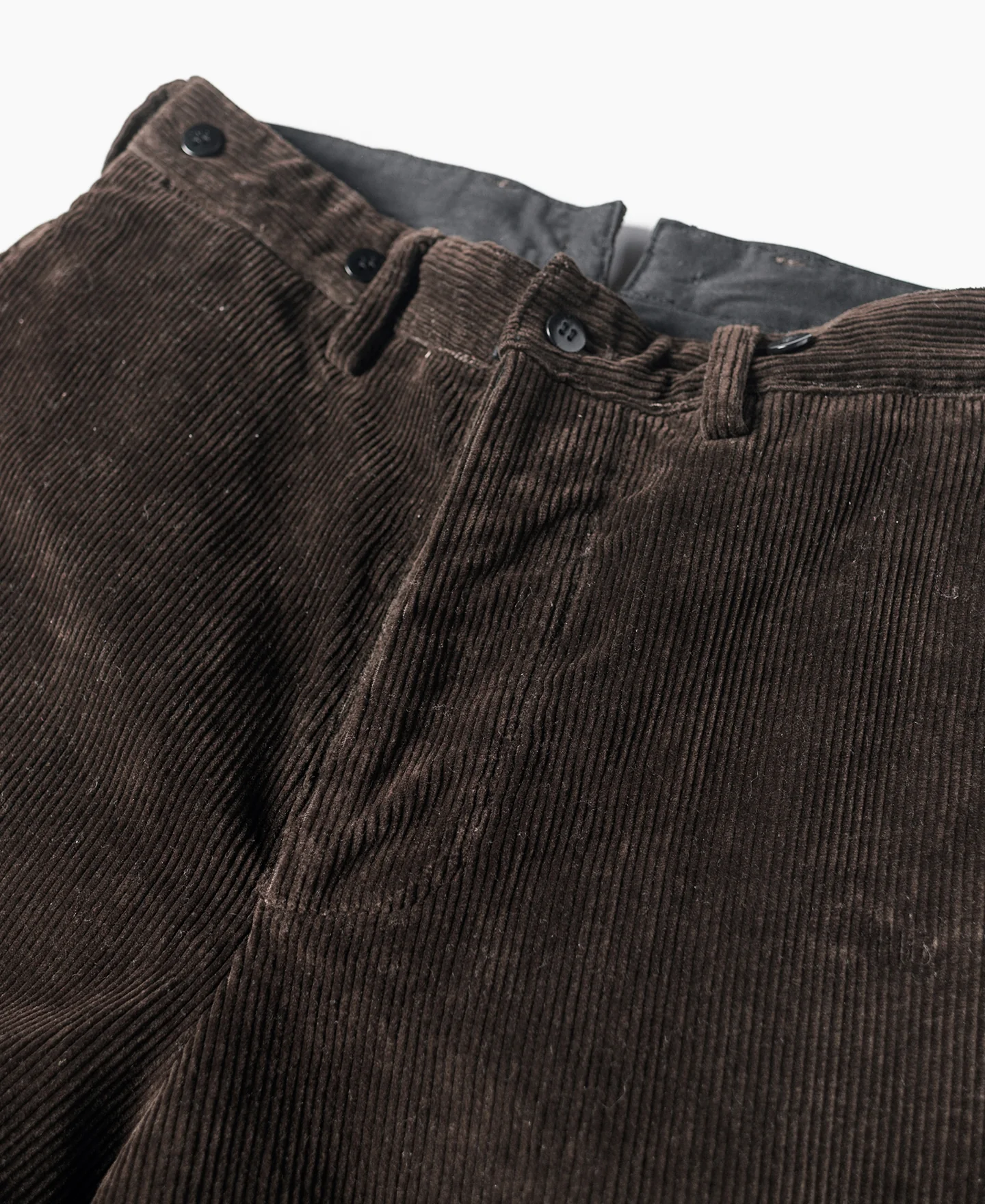 1920s Heavy-Duty Corduroy Work Pants - Brown - Image 7