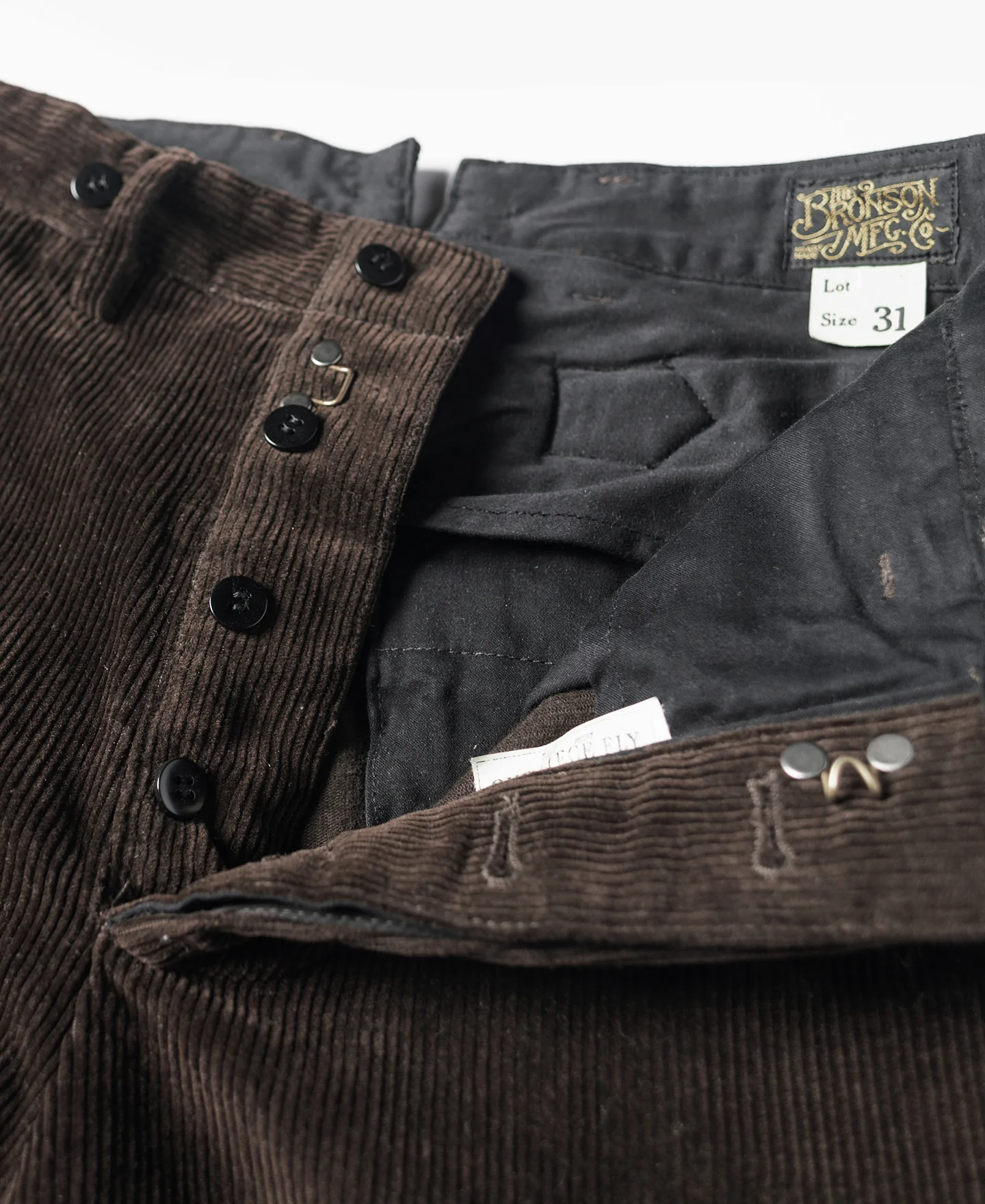 1920s Heavy-Duty Corduroy Work Pants - Brown - Image 8