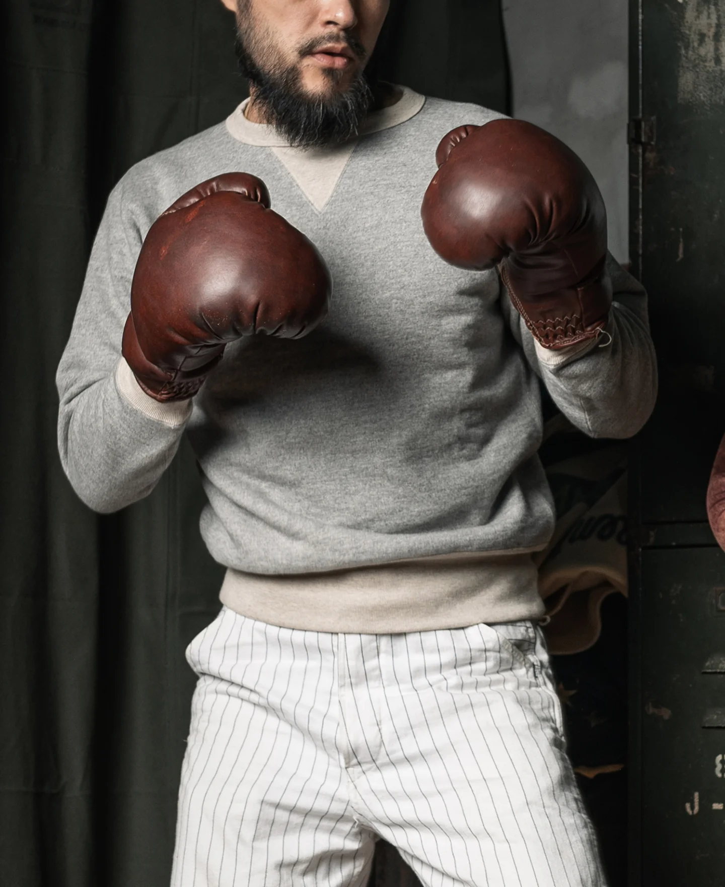1930 Boxing Fleece Sweatshirt - Gray - Image 4