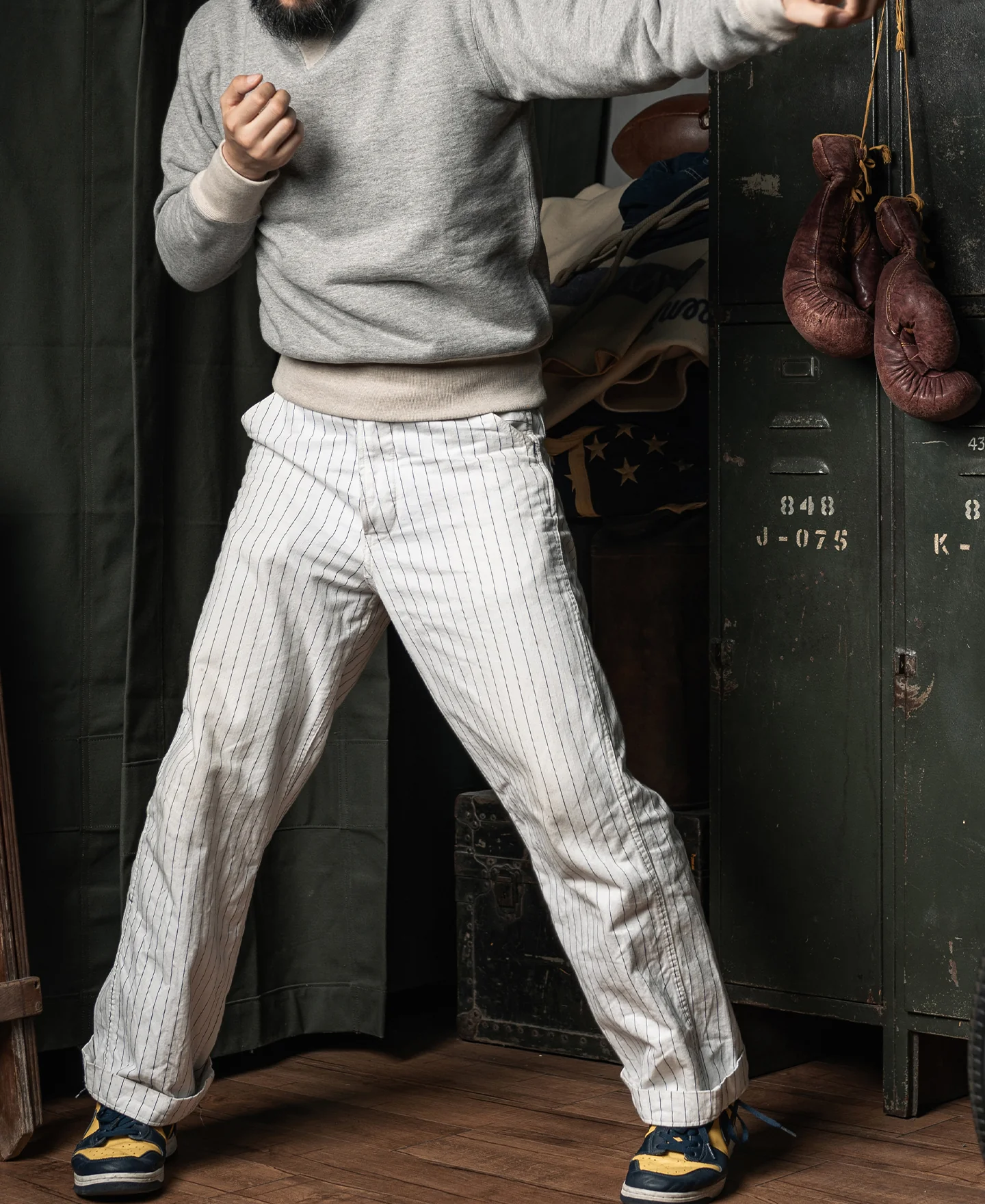 1930 Boxing Fleece Sweatshirt - Gray - Image 6
