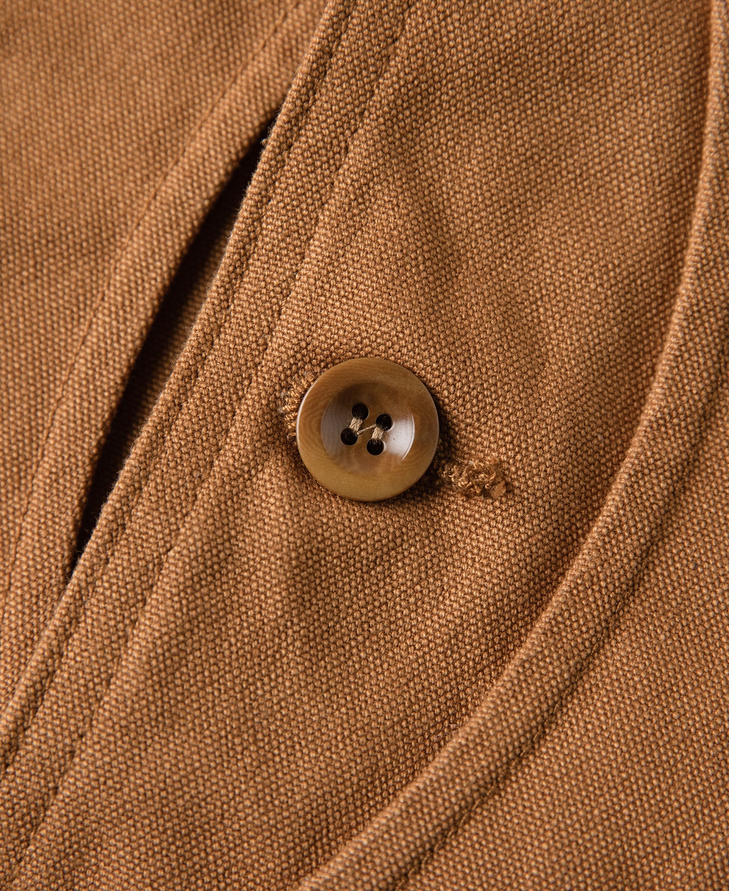 1930s Canvas Game Pockets Vest - Ginger - Image 11