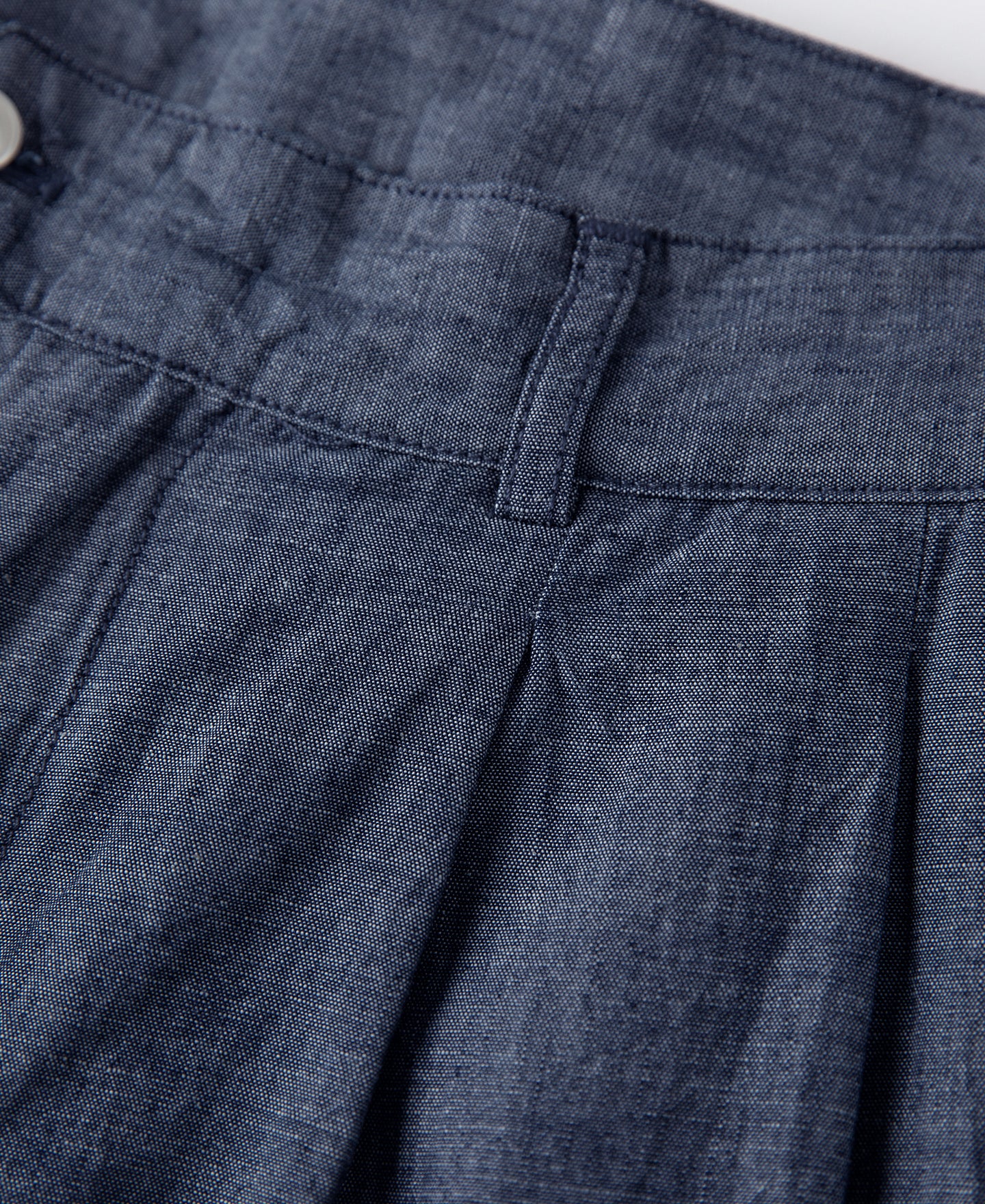 1930s Double-Pleated Chambray Pants - Image 15