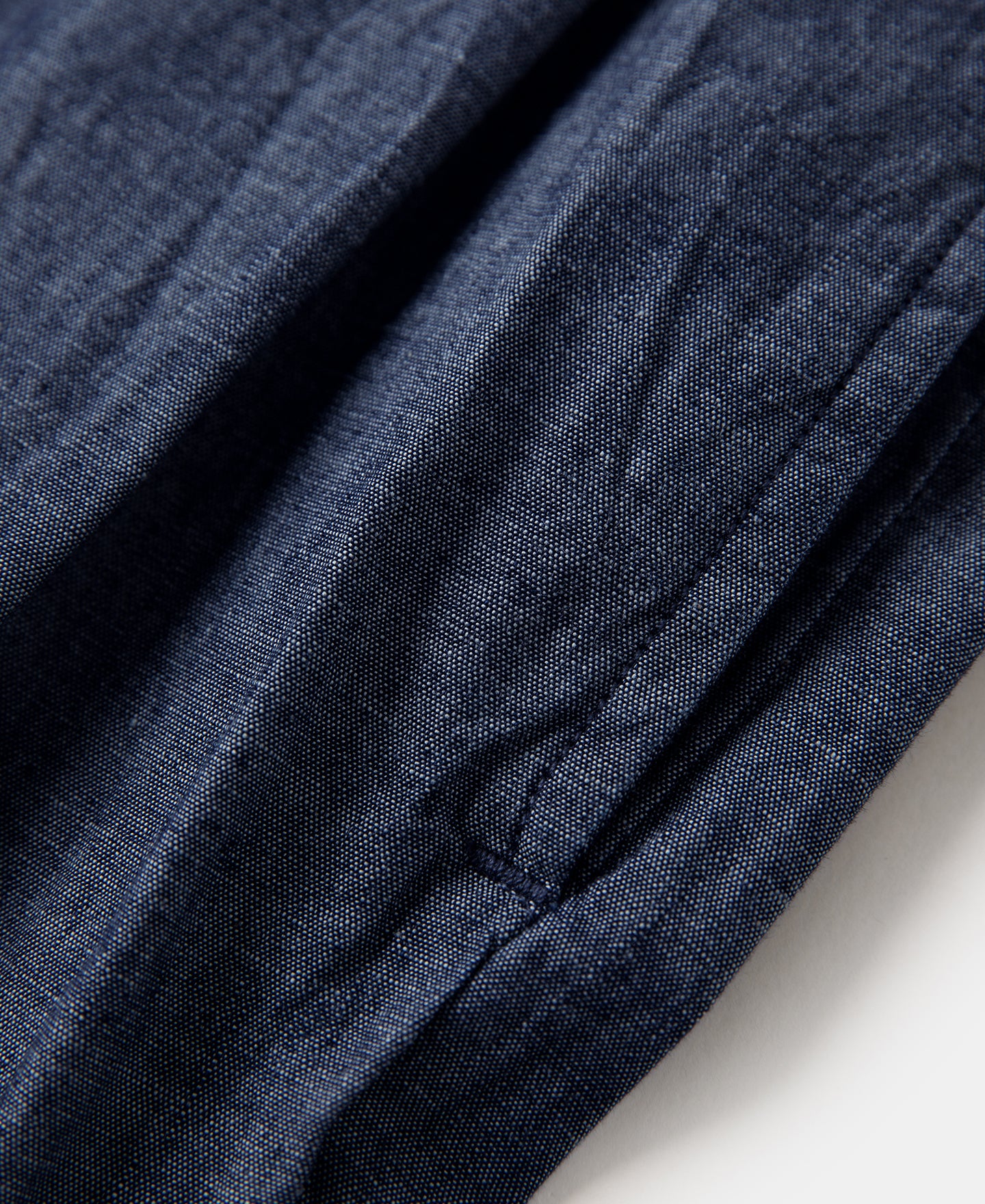 1930s Double-Pleated Chambray Pants - Image 17
