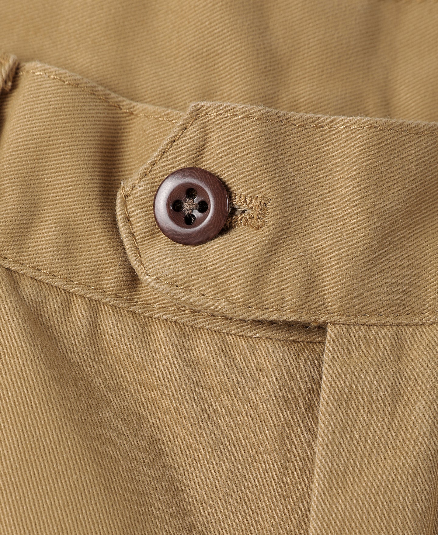 1930s IVY Style Double Pleated Chino Trousers - Yellow - Image 9