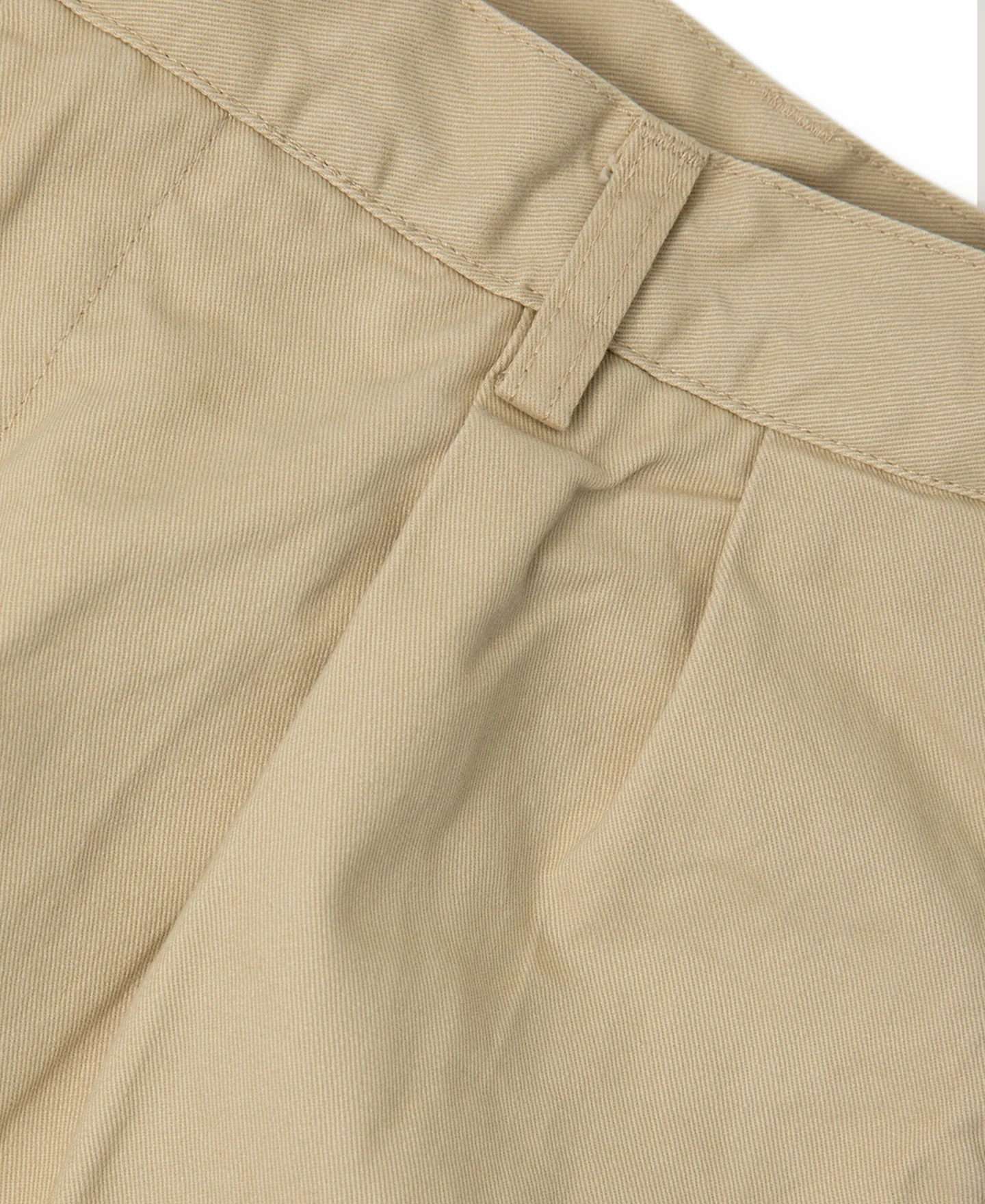 1930s IVY Style Double Pleated Chino Trousers - Khaki - Image 10