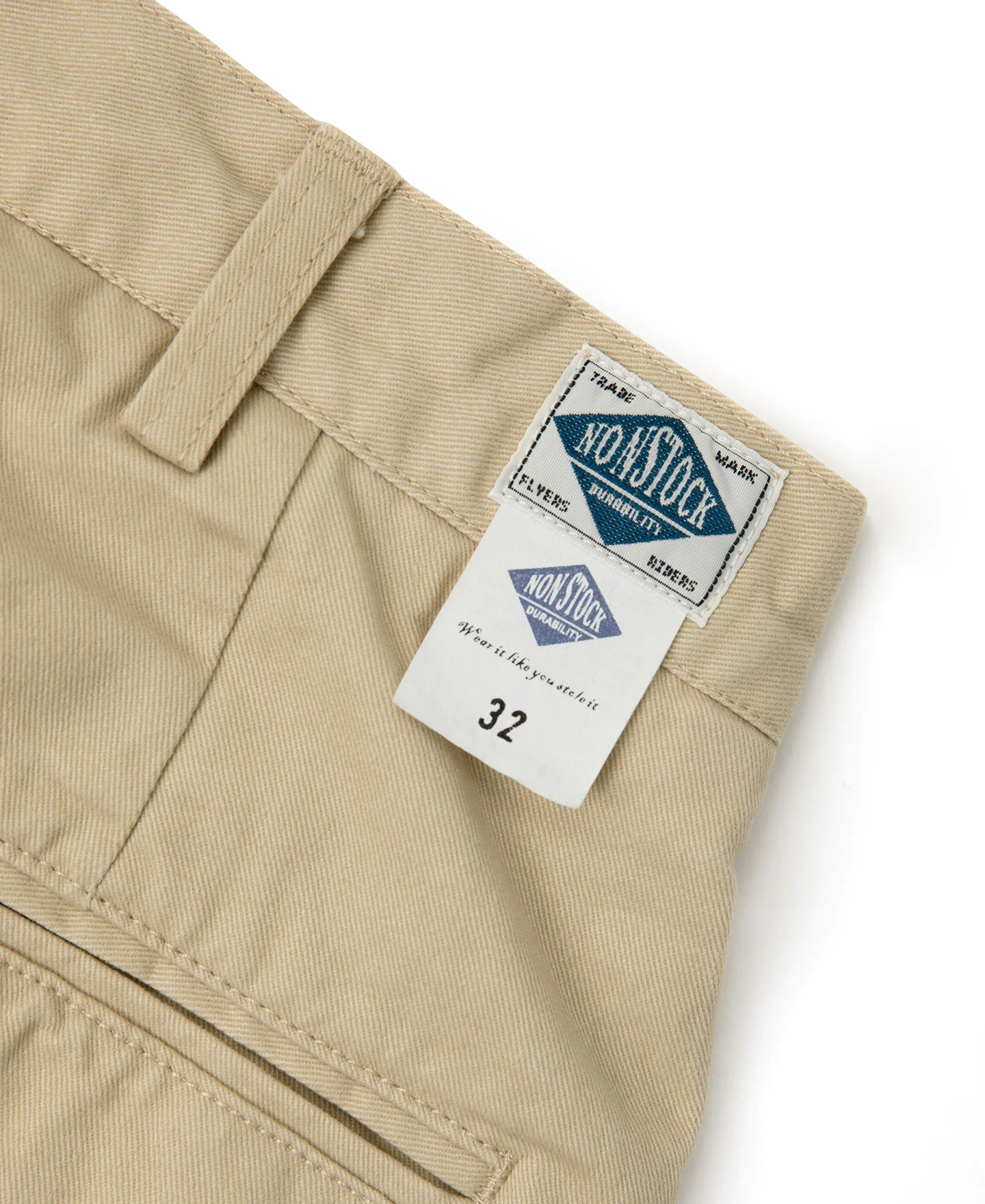 1930s IVY Style Double Pleated Chino Trousers - Khaki - Image 12