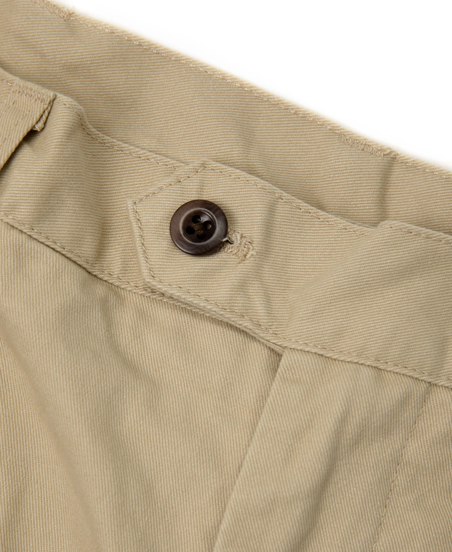 1930s IVY Style Double Pleated Chino Trousers - Khaki - Image 8