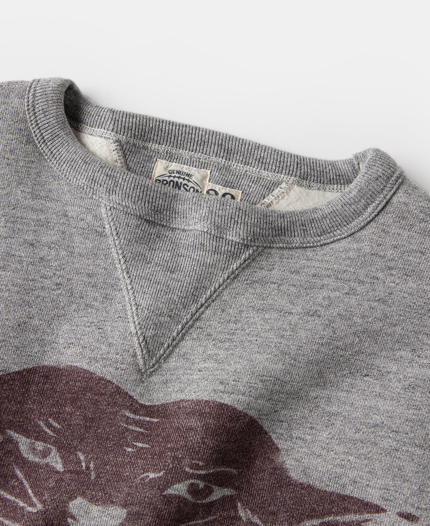 1930s Rugged CCC Black Panther Double V-Neck Insert Sweater - Gray - Image 8