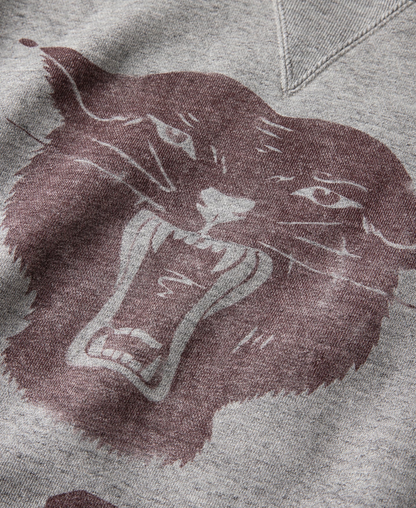 1930s Rugged CCC Black Panther Double V-Neck Insert Sweater - Gray - Image 9