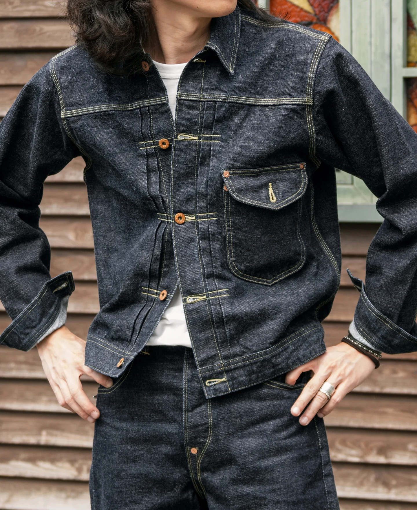 1936 Model Cowboy Selvedge Denim Jacket - Image 3