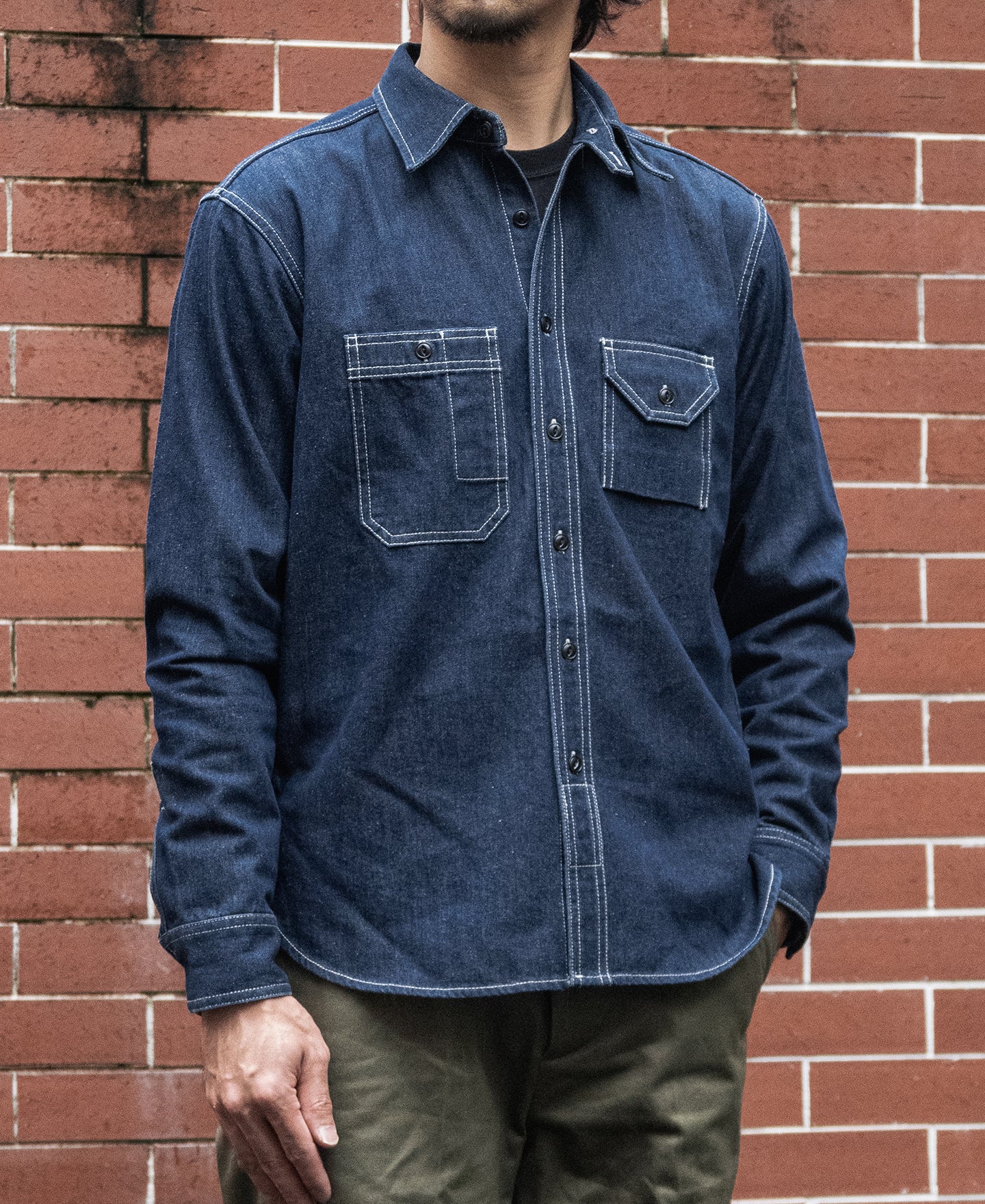 1937 10.5 oz Denim Workshirt - Image 3