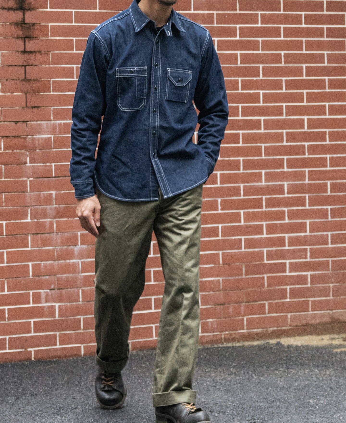 1937 10.5 oz Denim Workshirt - Image 6