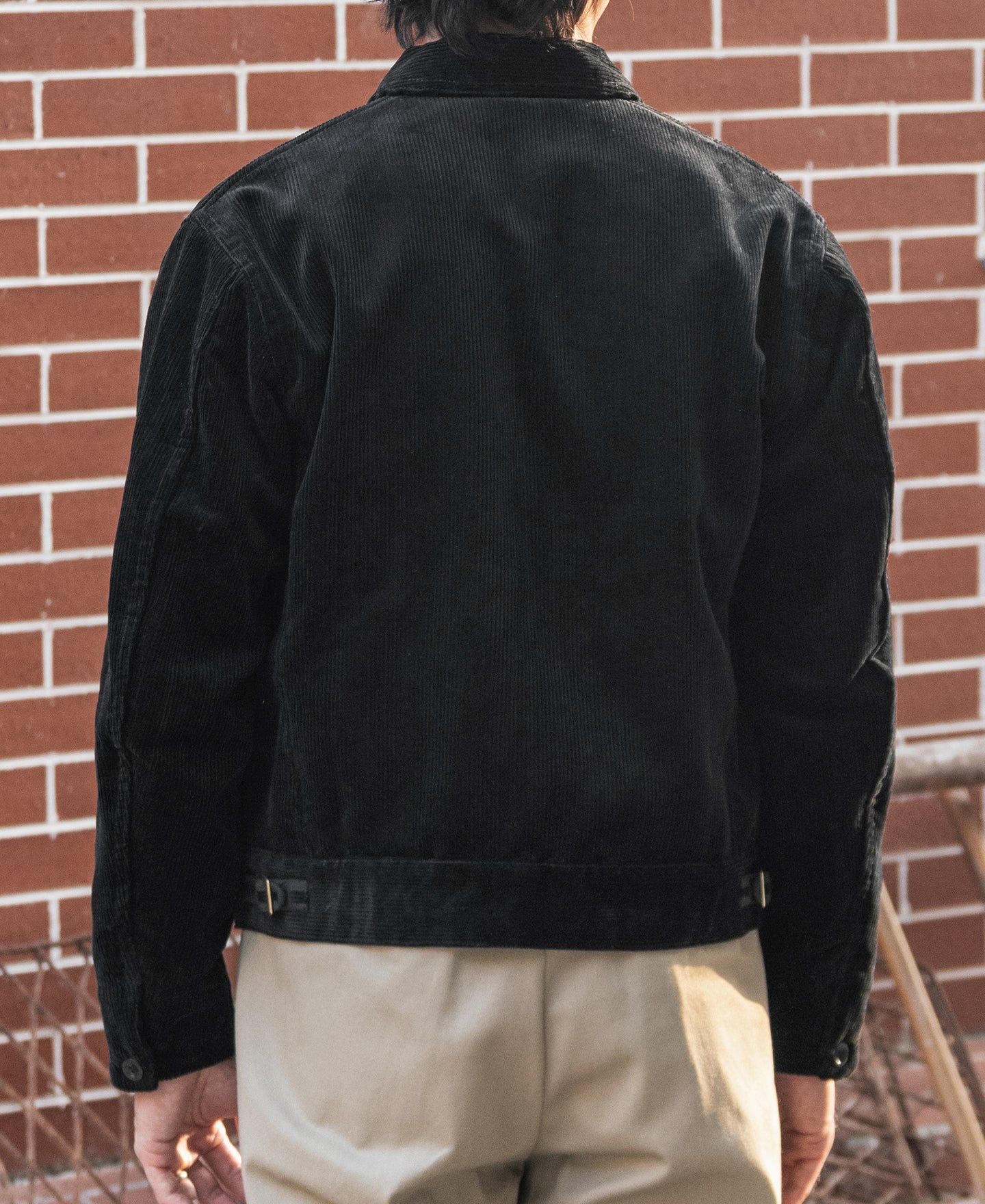 1940s Heavyweight Corduroy Cossack Jacket - Black - Image 4