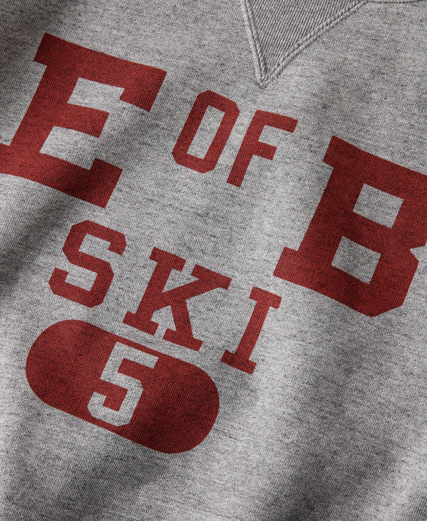 1940s Heavyweight SKI V-Inset Sweater - Gray - Image 9