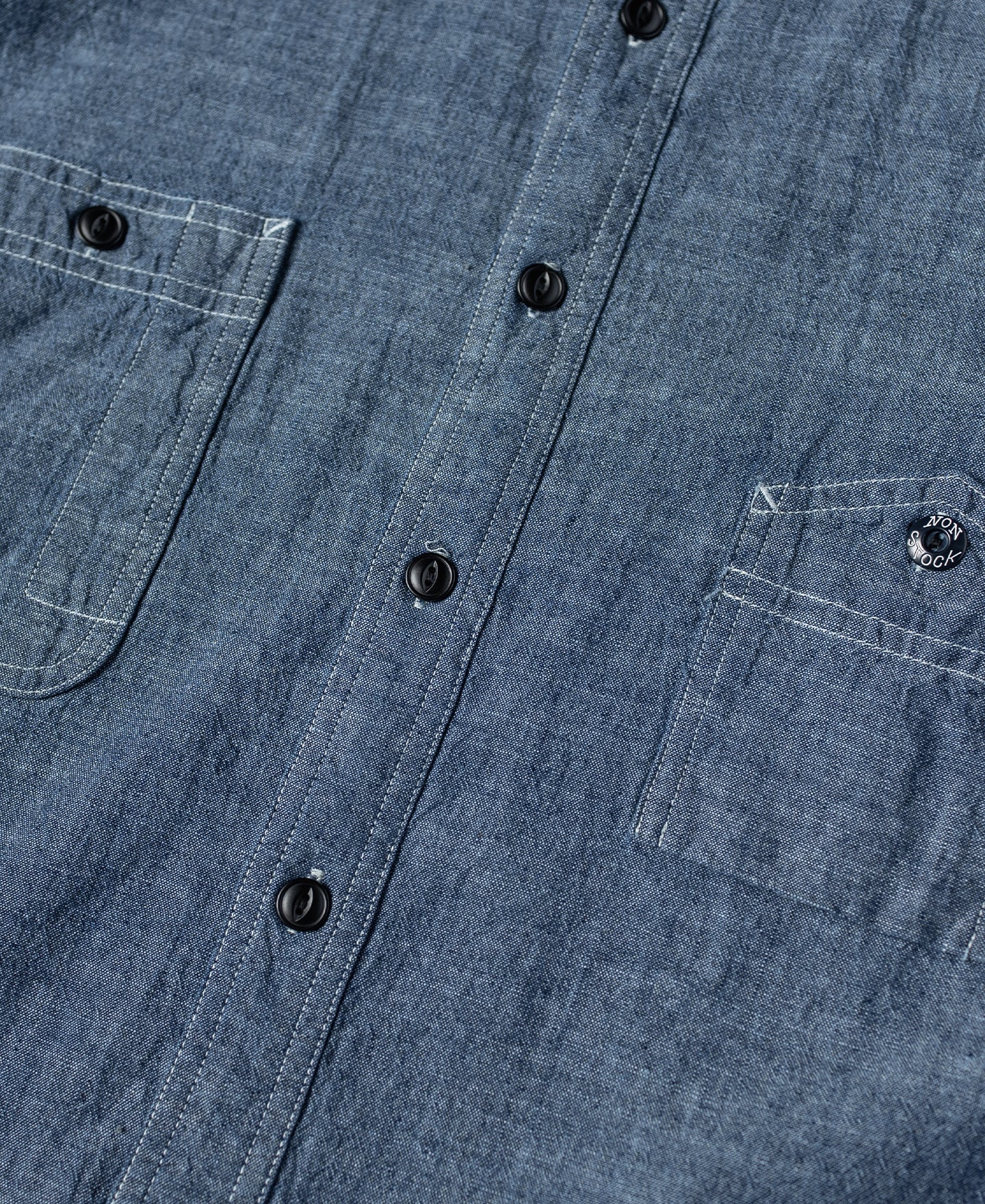 1943 Slub Cotton Chambray Work Shirt - Image 12