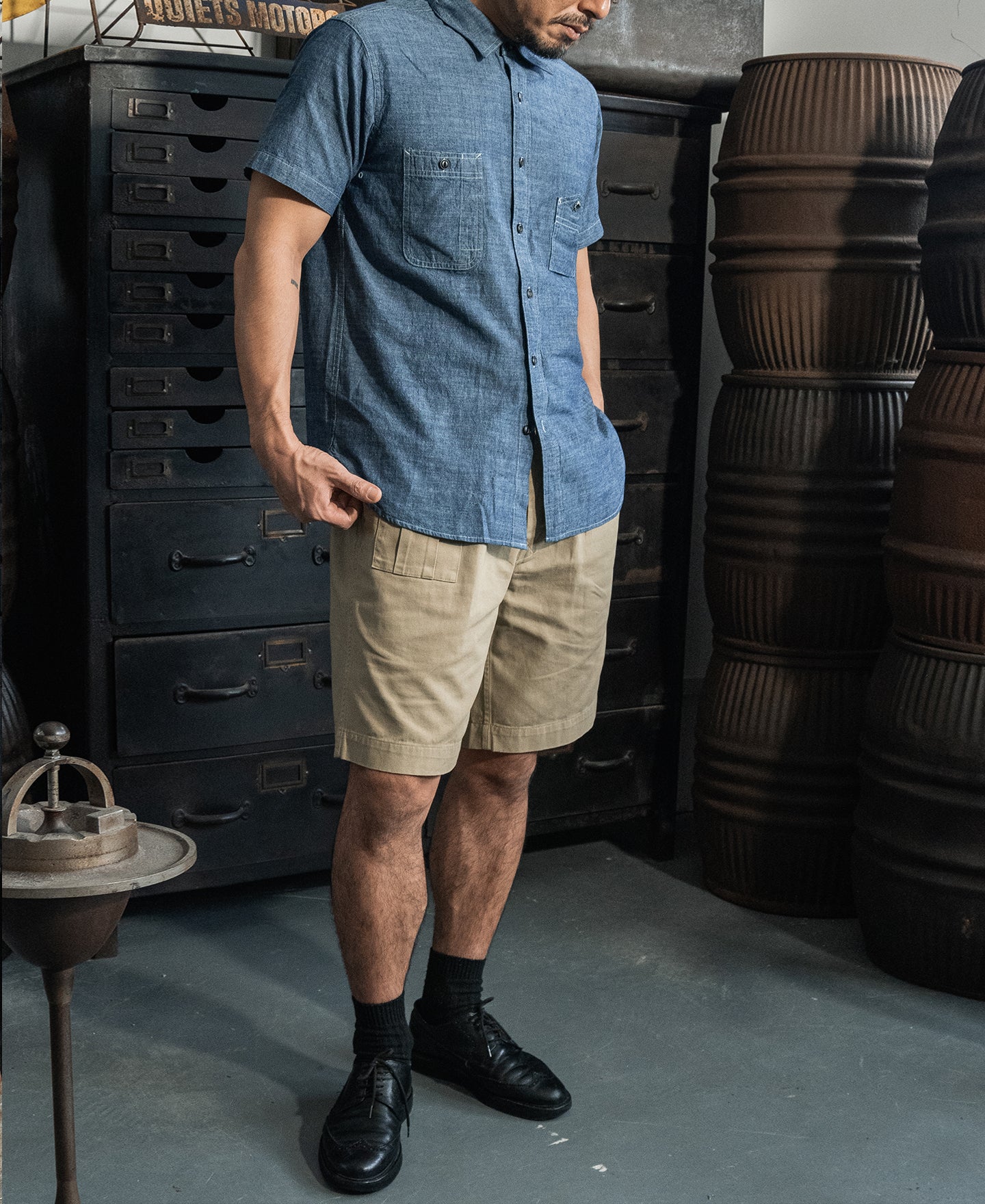 1943 Slub Cotton Chambray Work Shirt - Image 7