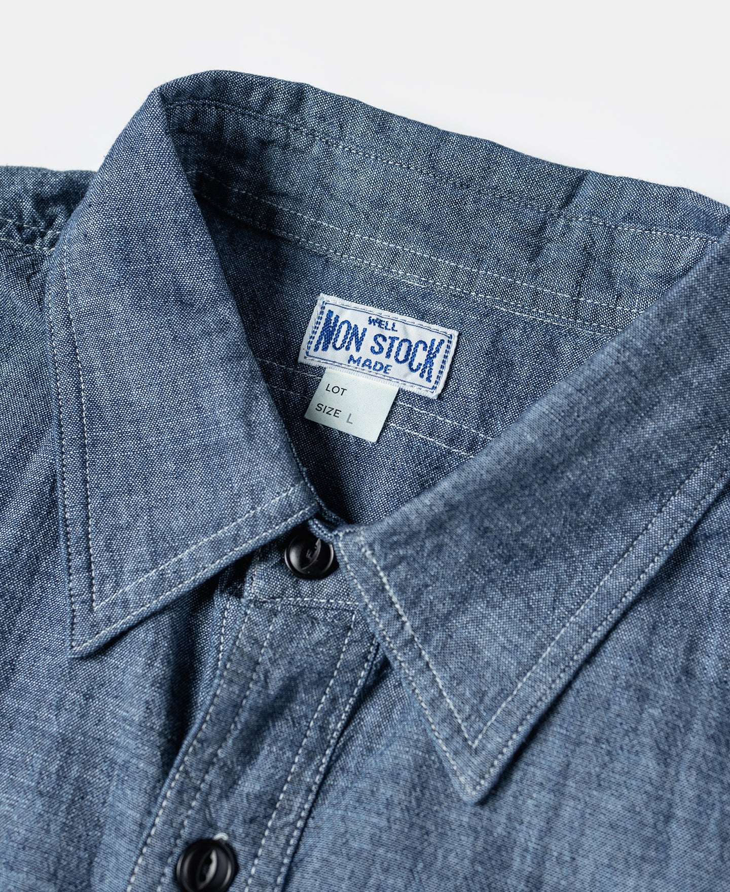 1943 Slub Cotton Chambray Work Shirt - Image 8