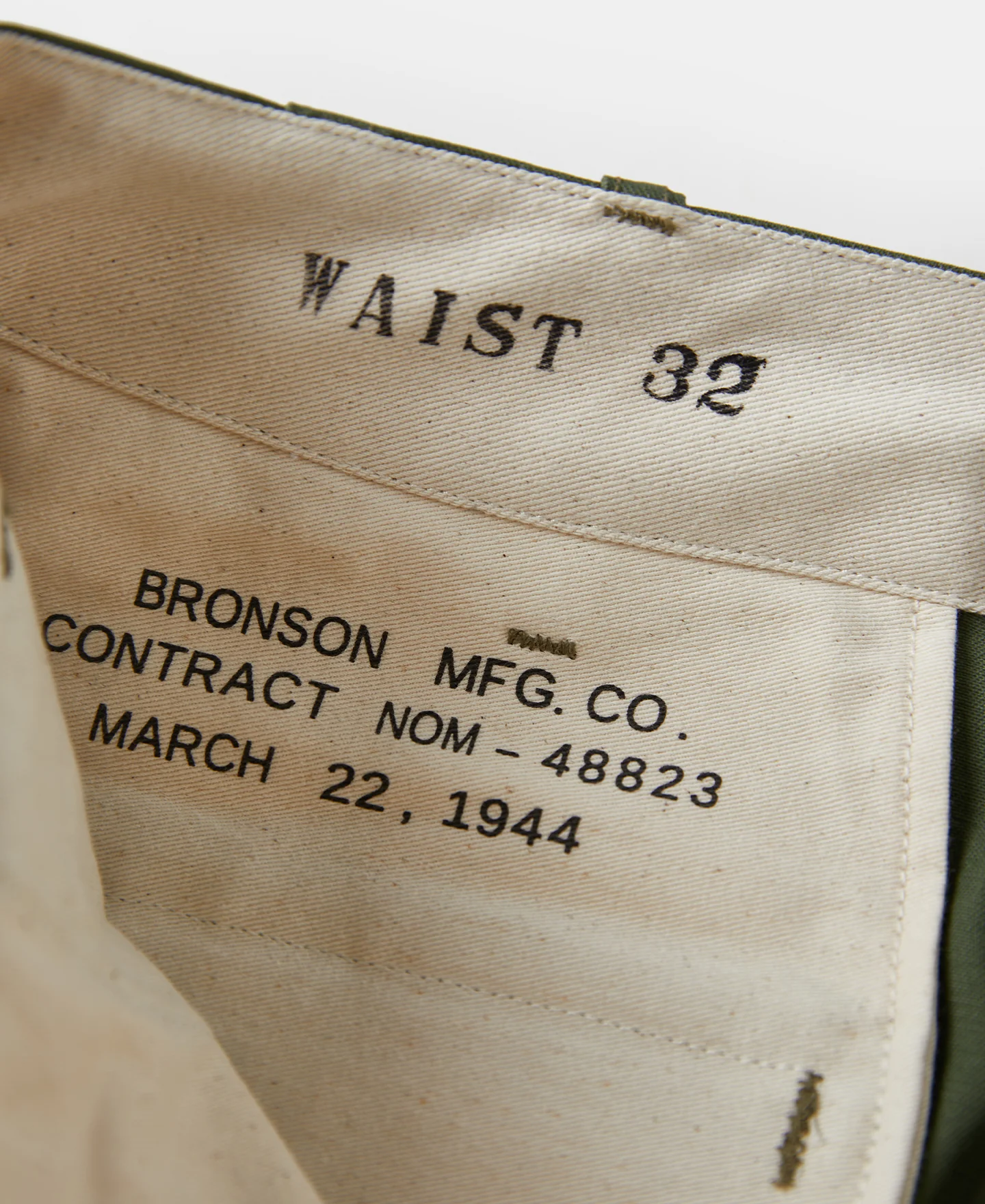 1944 USMC Officer Trousers - Olive - Image 8