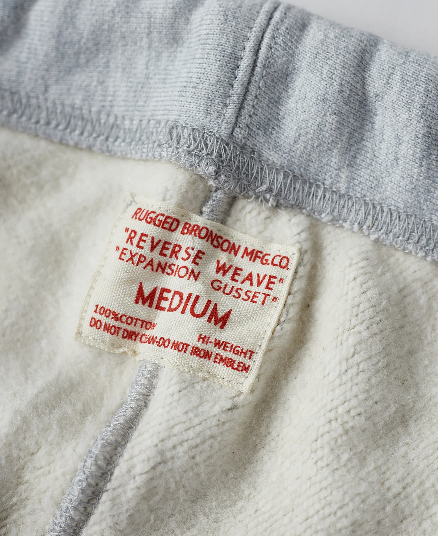 1950s 20.5 oz Terry Cloth Reverse Weave Sweatpants - Gray - Image 12