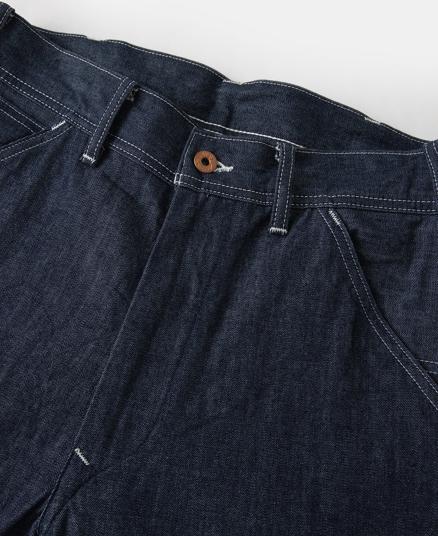 1950s Indigo Denim Painter Pants - Image 8