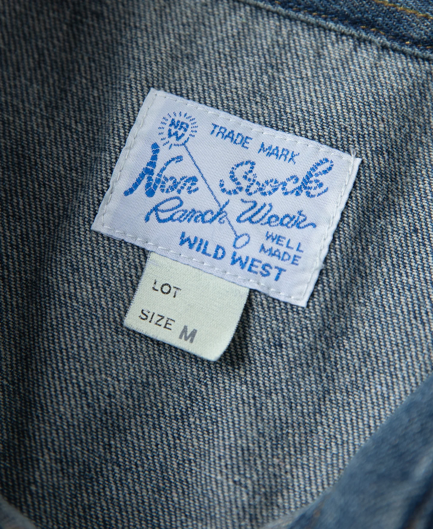 1950s Slub Denim Western Shirt - Image 10