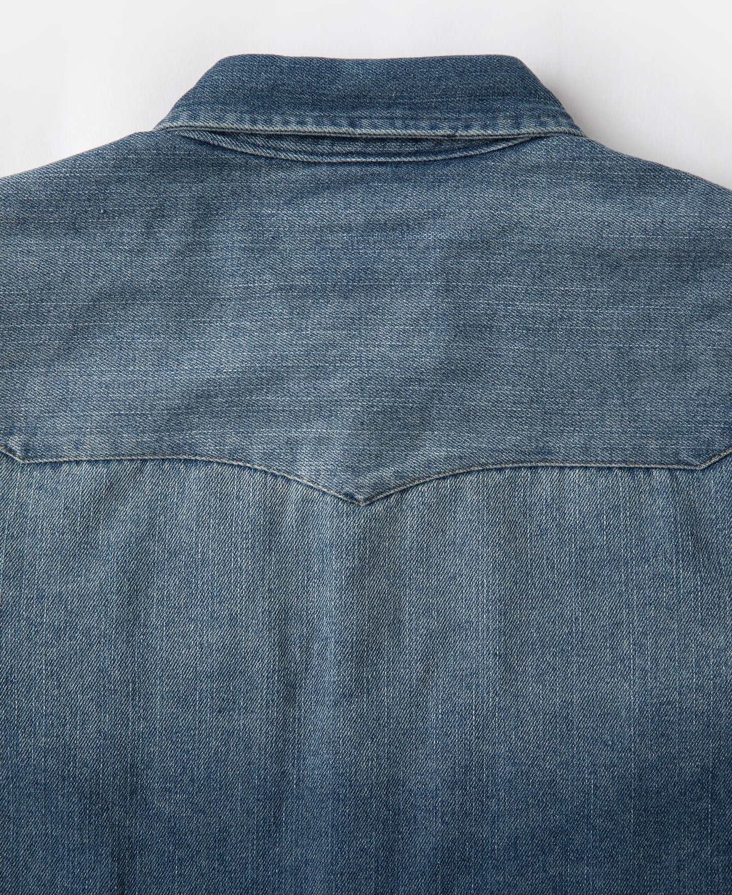 1950s Slub Denim Western Shirt - Image 8