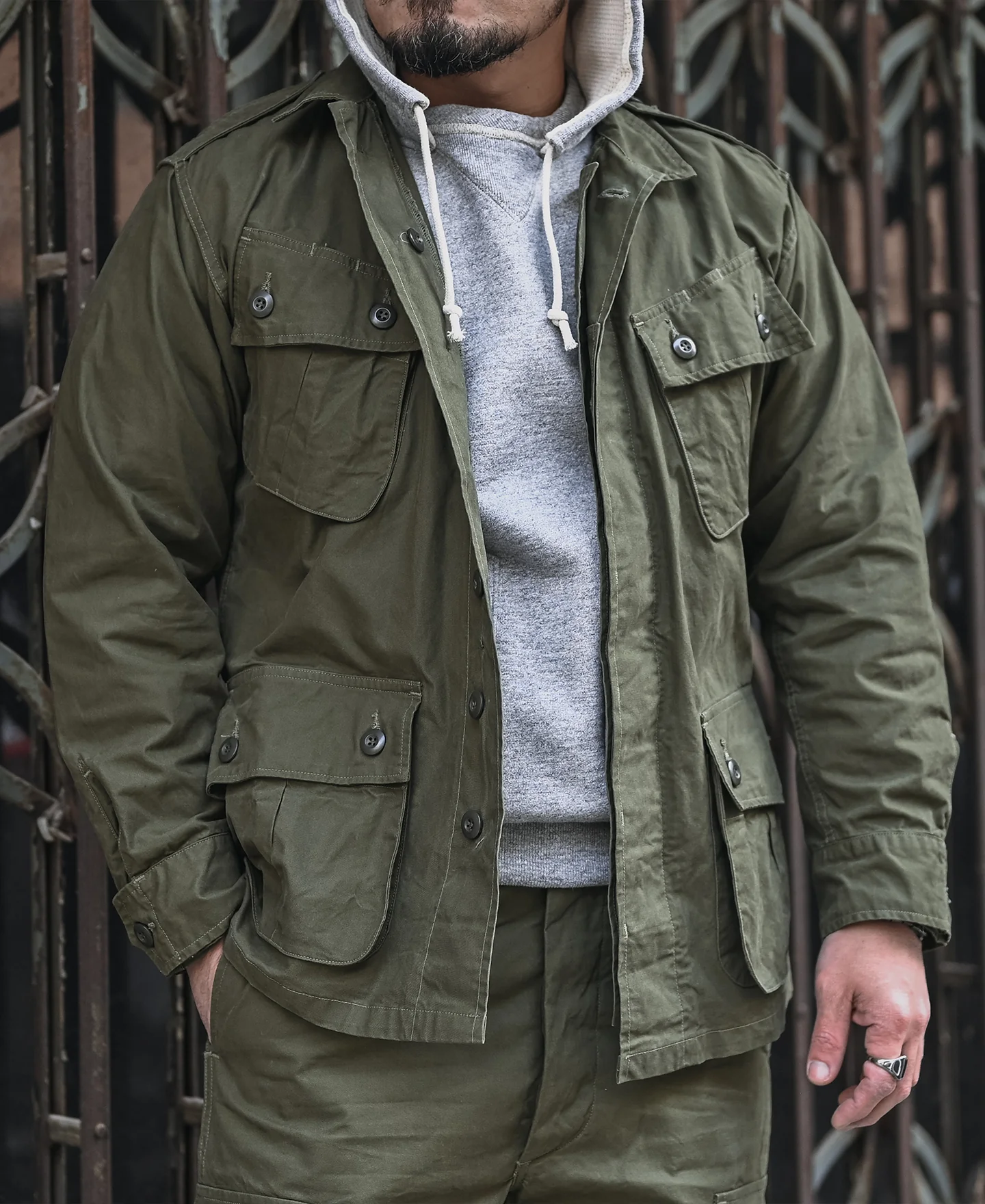 1963 1st Model Tropical Jungle Fatigue Jacket - Image 5