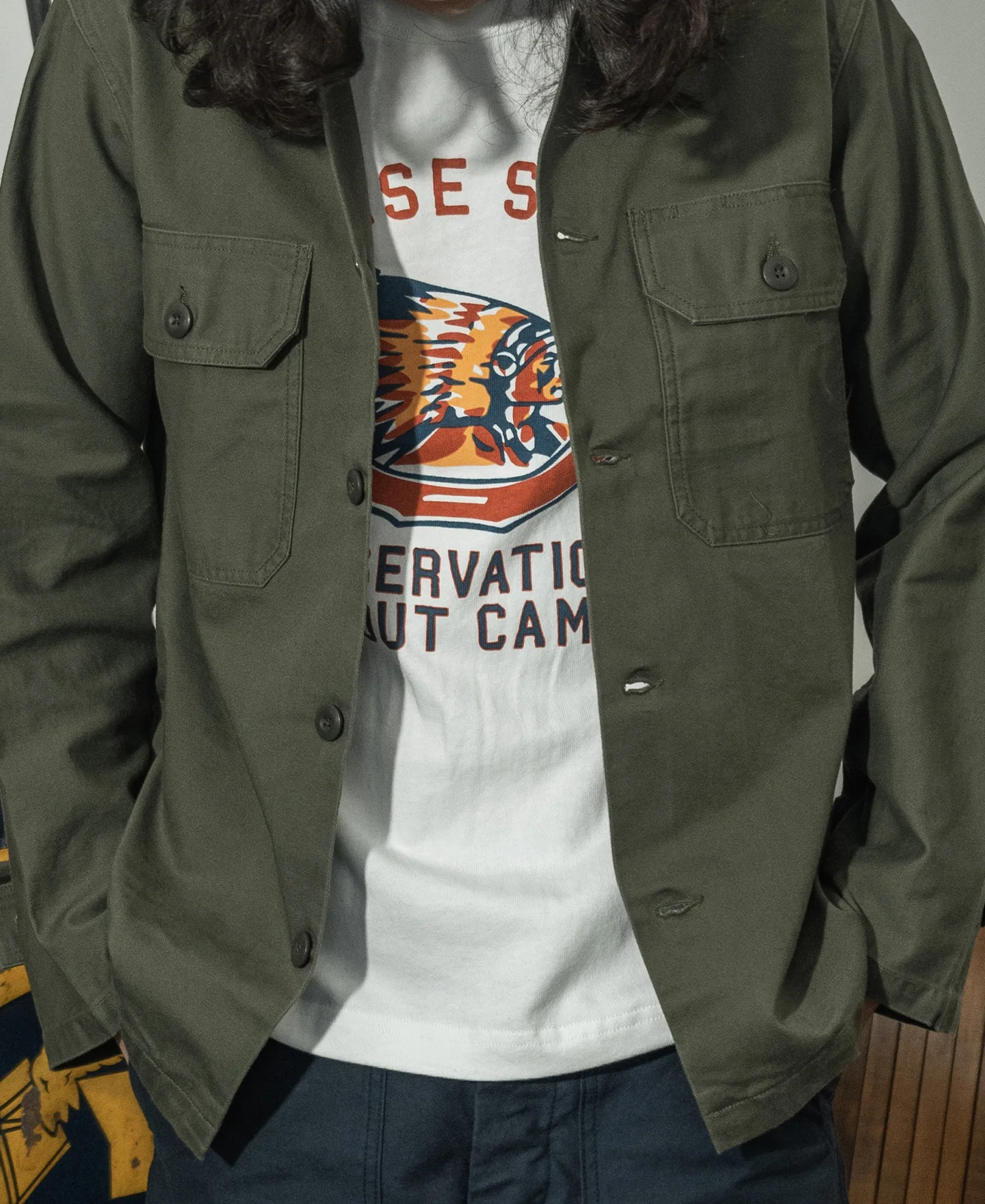 1963 US Army OG-107 Fatigue Utility Shirt - Image 5