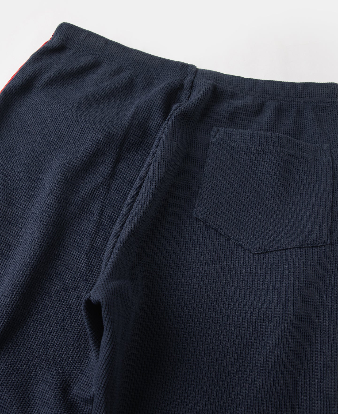 1970s Heavyweight Waffle Knit Jogger Pants - Navy - Image 10