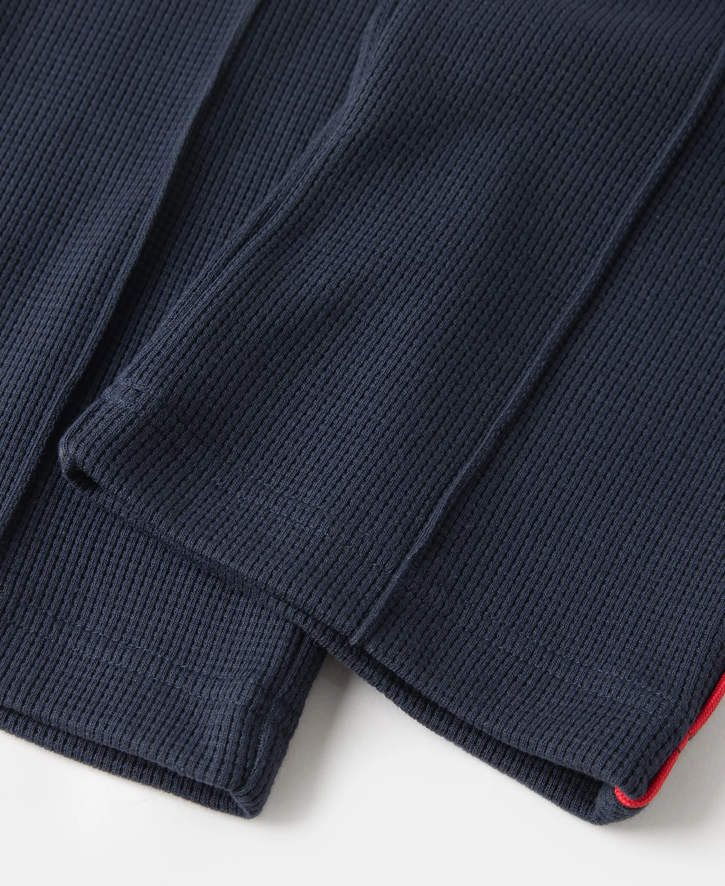 1970s Heavyweight Waffle Knit Jogger Pants - Navy - Image 13