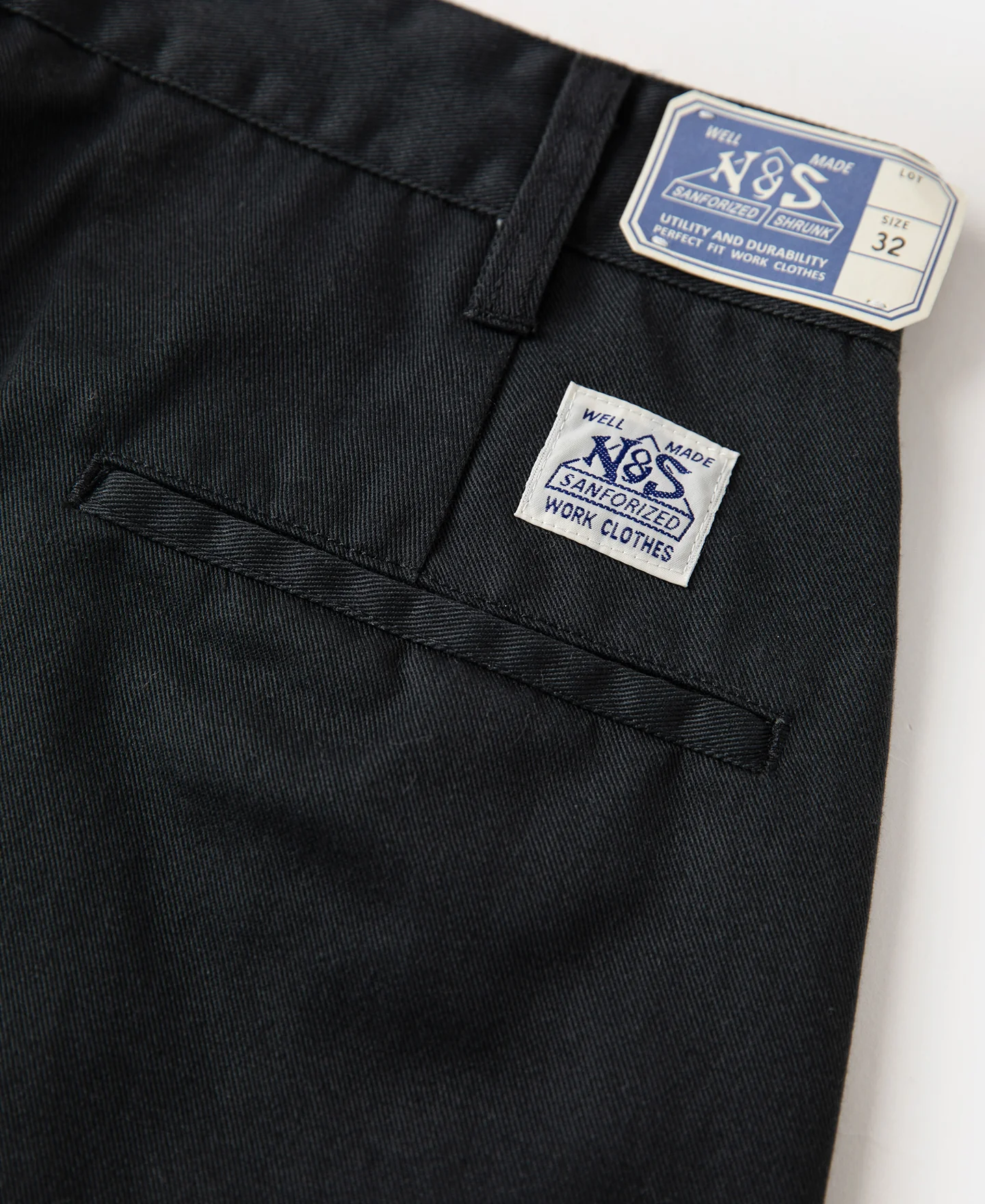 1970s Straight-Leg Work Pants - Black - Image 13