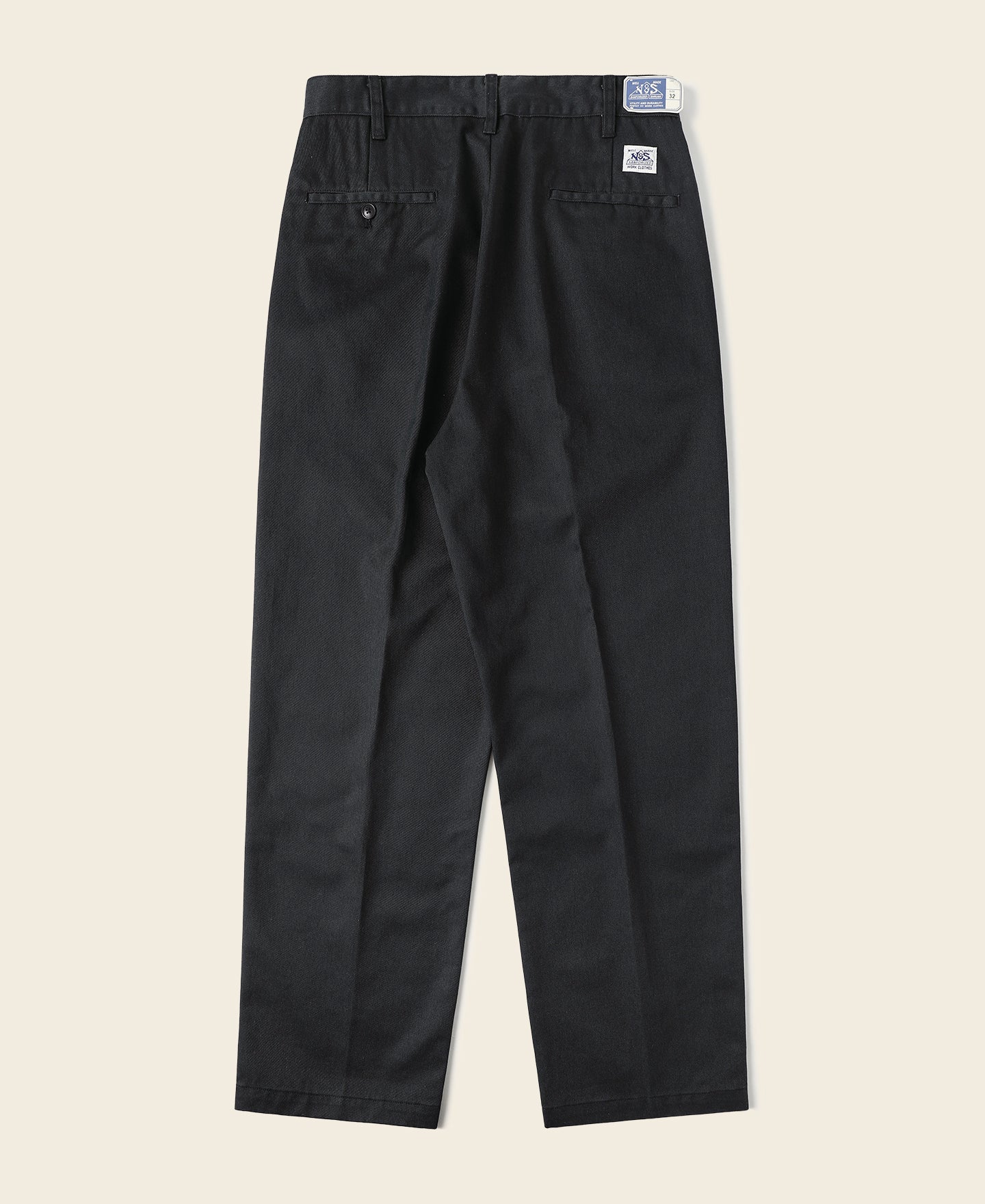 1970s Straight-Leg Work Pants - Black - Image 2